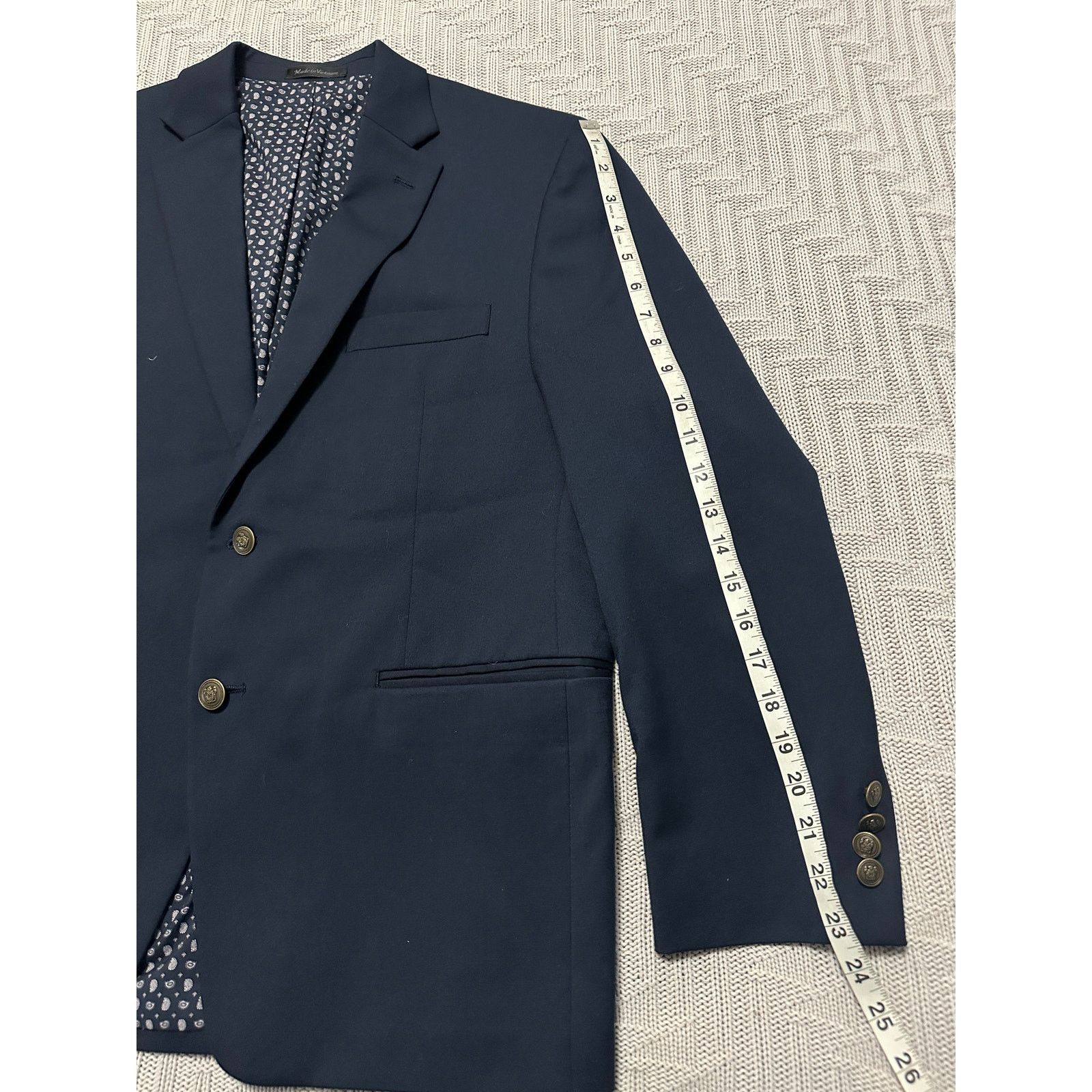 Chaps Chaps navy two button blazer size 40S Size 40S - 8 Thumbnail