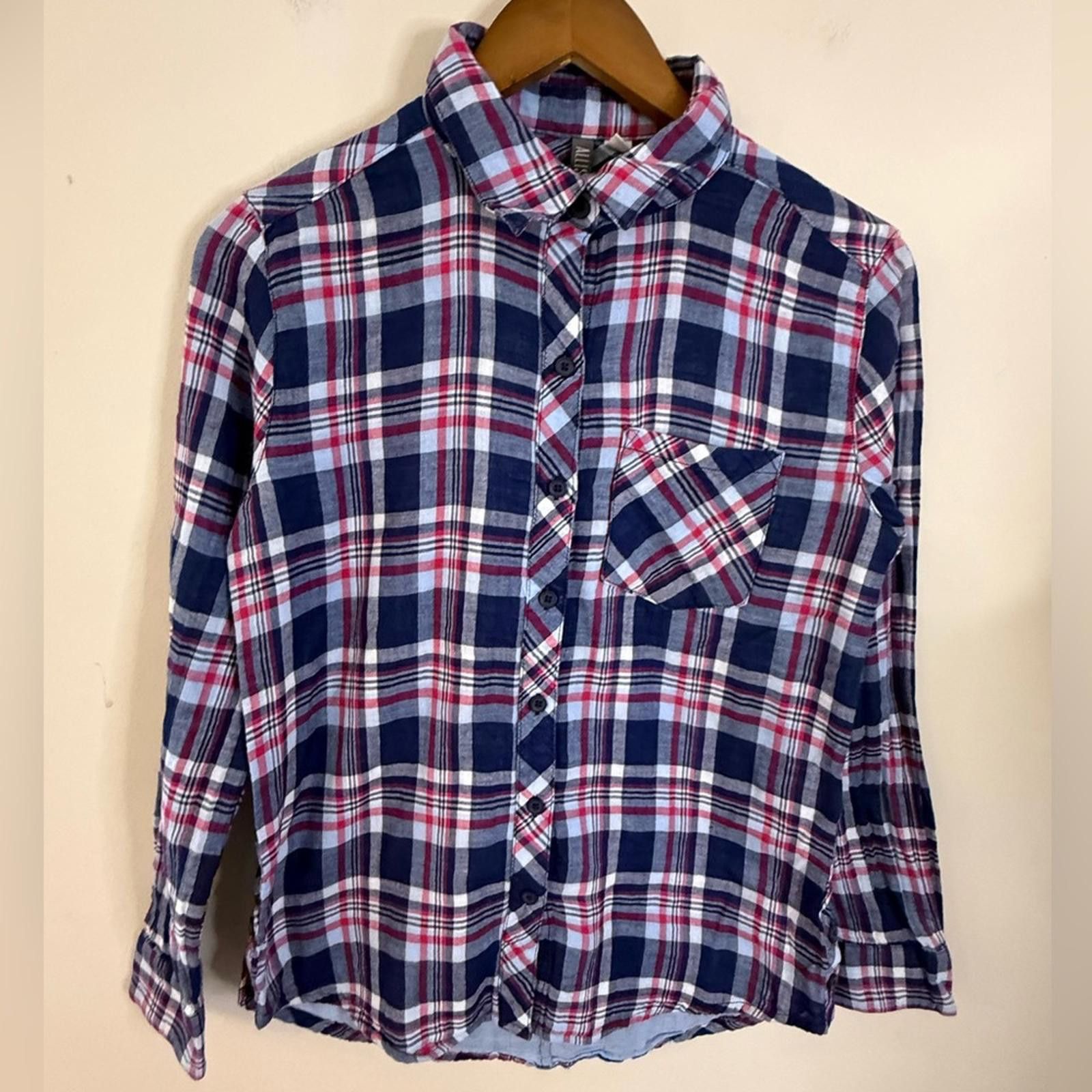 Other Allison Joy double sided plaid button up top SZ XS Size XS / US 0-2 / IT 36-38 - 1 Thumbnail