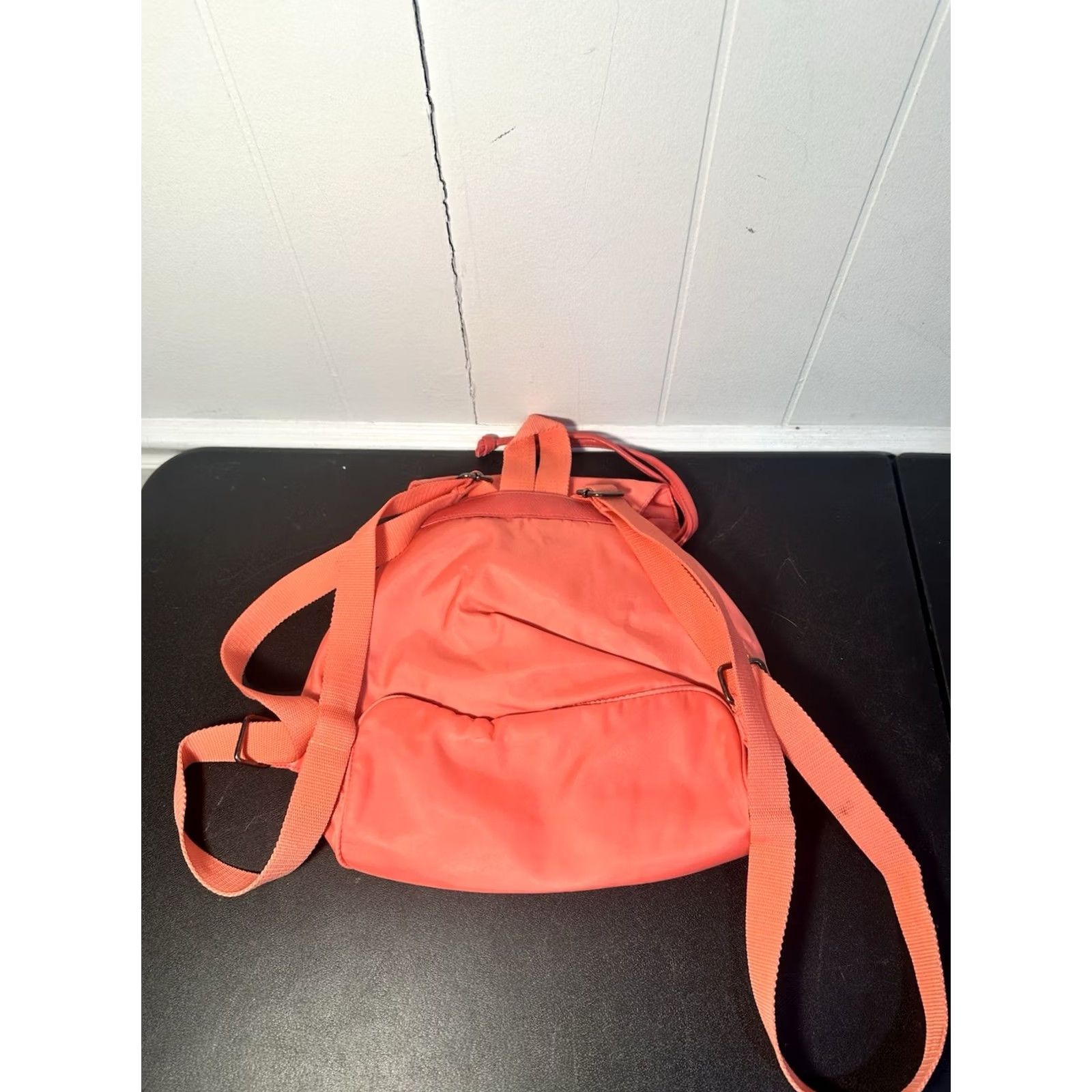 Vintage Deena & Ozzy Backpack Women Pink Front Pockets Magnetic Drawstring Bag Size ONE SIZE - 5 Thumbnail