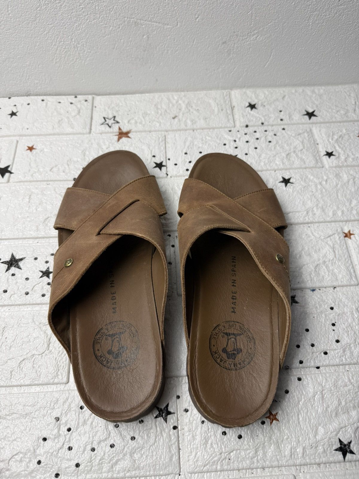 Panama Jack Panama Jack Salman Peeptoe Men's Sandals US9 UK8 EUR42 Size US 9 / EU 42 - 2 Thumbnail