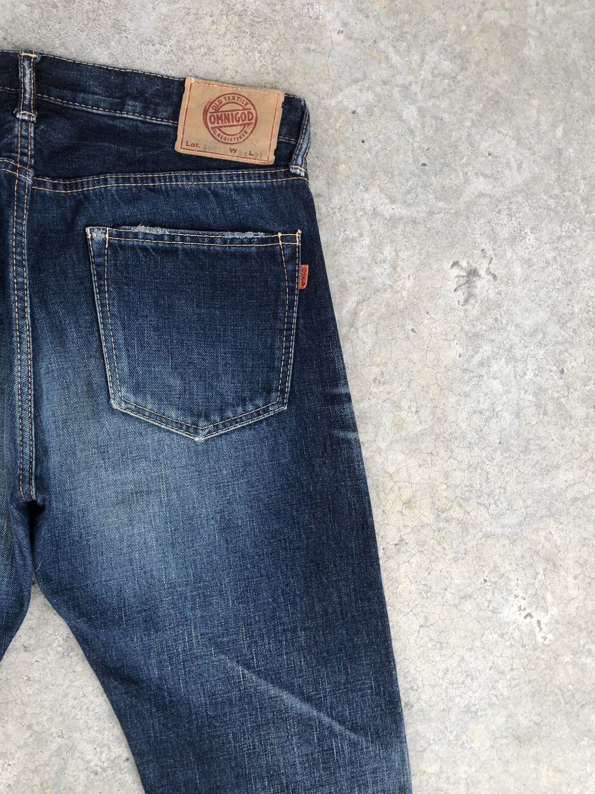 OMNIGOD Japanese OMNIGOD 50053 Distressed Jeans Selvedge Jeans Size US 32 / EU 48 - 10 Thumbnail