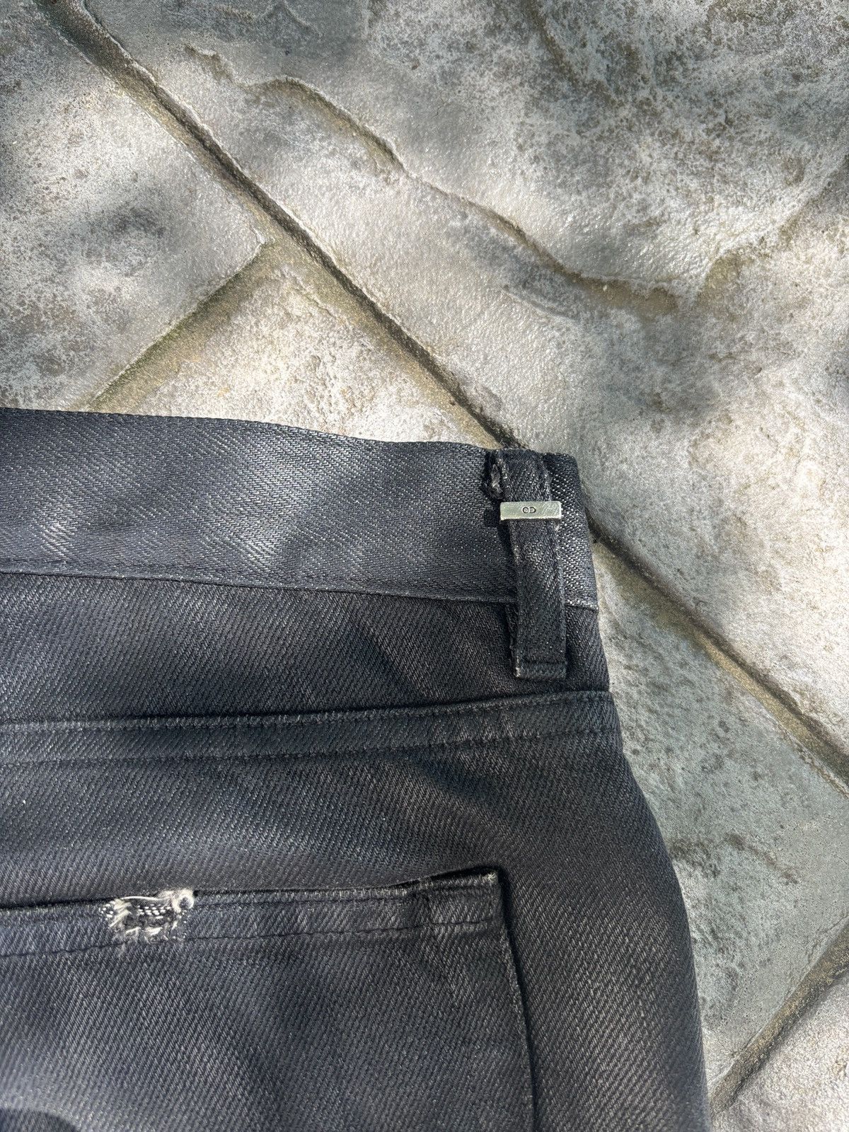 Dior Dior SS04 Strip Denim Size US 29 - 4 Thumbnail
