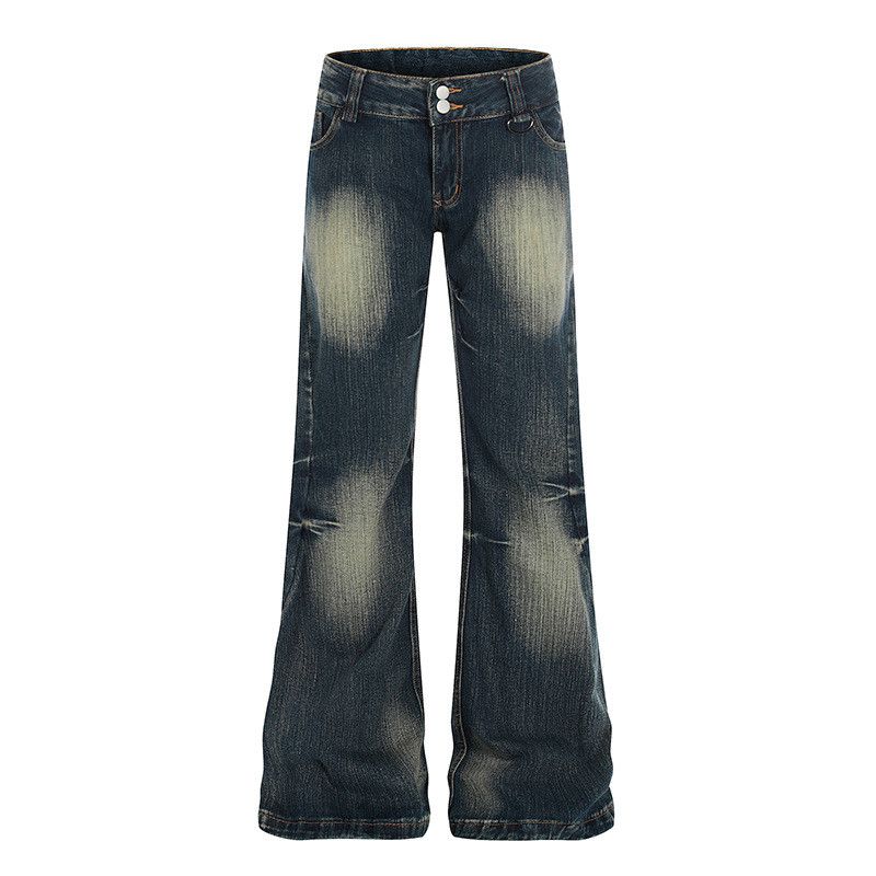 Vintage American Retro Distressed Washed Flared Jeans Size US 32 / EU 48 - 1 Thumbnail