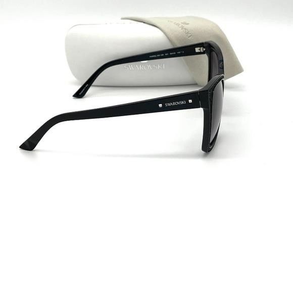 Swarovski SWAROVSKI SK0109 001 Black / Dark Gray 56mm Sunglasses Size ONE SIZE - 5 Thumbnail