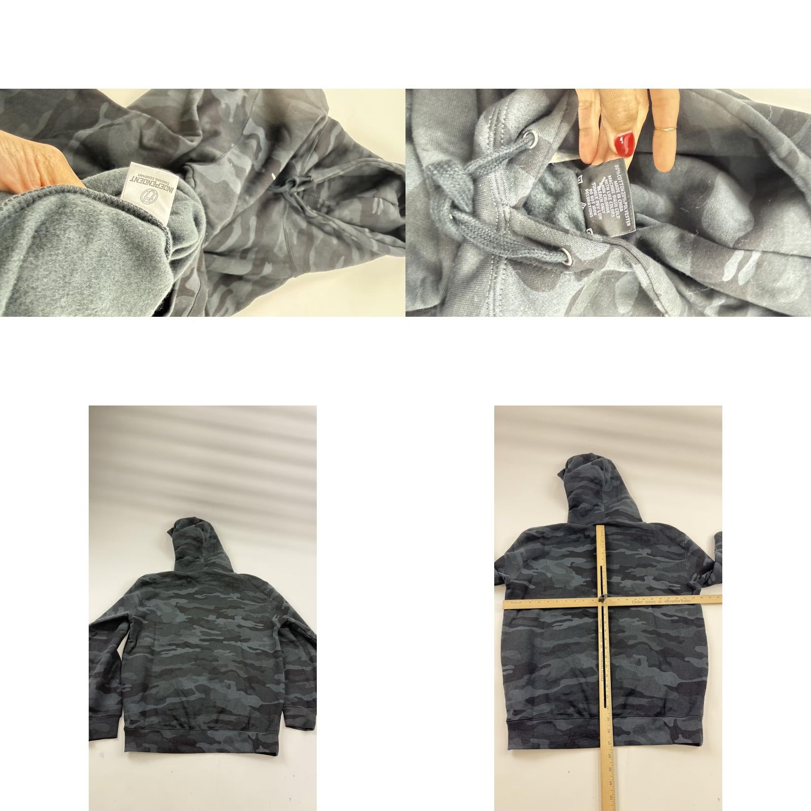 Vintage Pacific Northfresh Hoodie Mens Medium Black Camo Drip Mountain Graphic Size US M / EU 48-50 / 2 - 8 Thumbnail