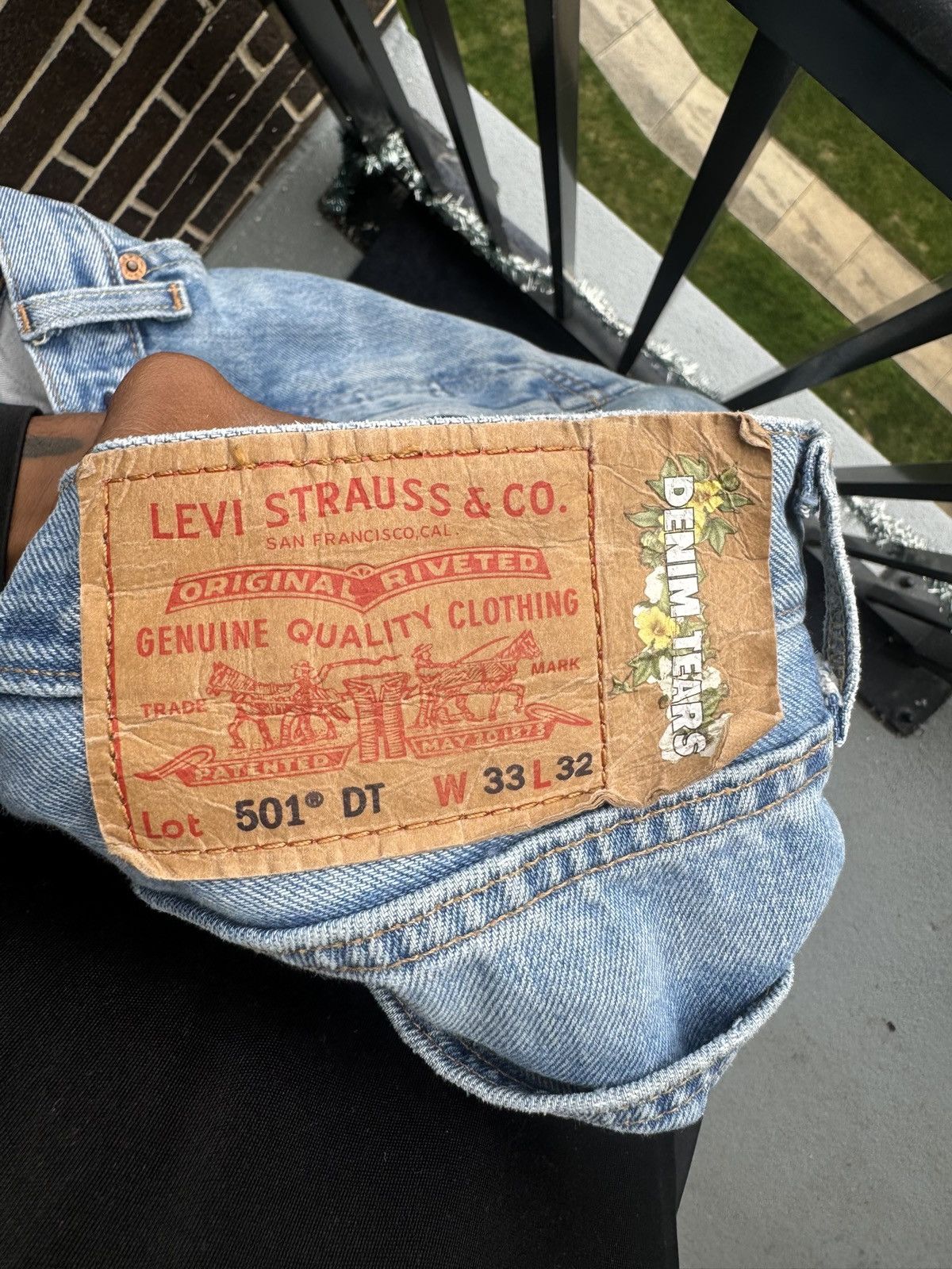DENIM TEARS × Levi's DENIM TEARS x Levi’s 501 Denim Jeans sz33 Size US 33 - 4 Thumbnail