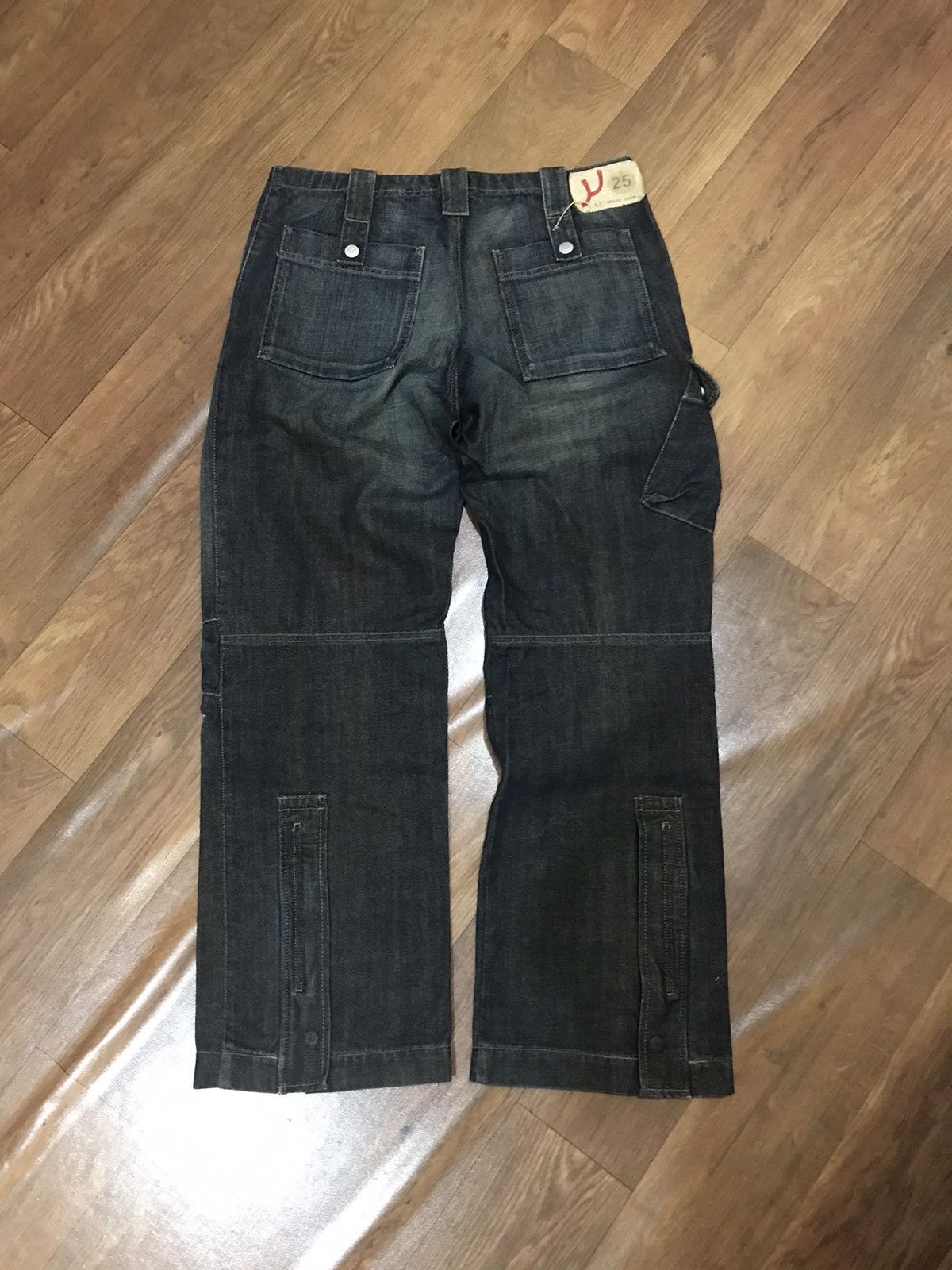 Emporio Armani × Japanese Brand × Vintage ARMANI JEANS VINTAGE DENIM CARGO Size US 34 / EU 50 - 4 Thumbnail