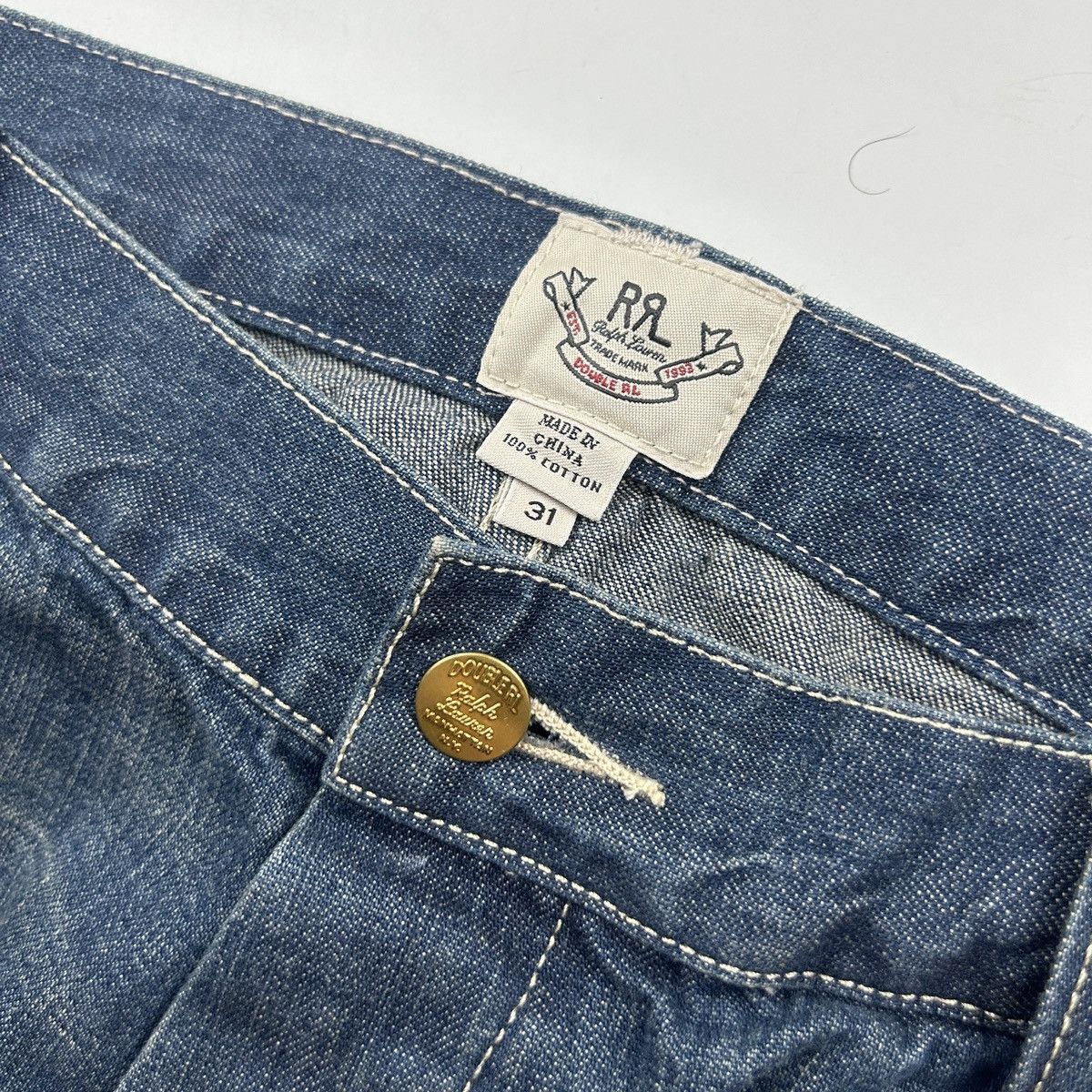 RRL Ralph Lauren RRL Ralph Lauren Paint Indigo Pants Size US 35 - 2 Thumbnail