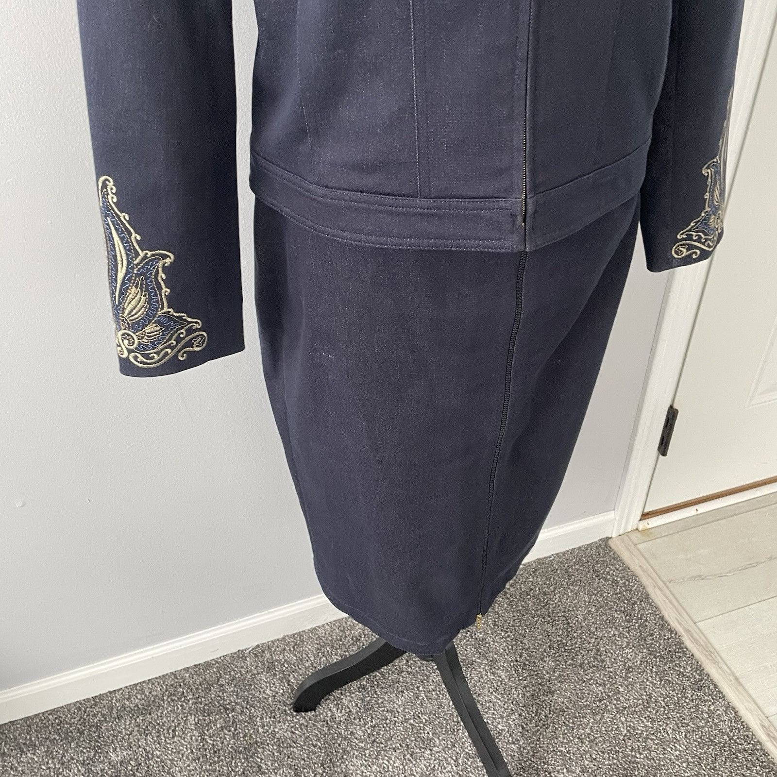 St. John Vtg St. John Sport 2 Pc Sz Small Denim Western Zip Jacket & Size S / US 4 / IT 40 - 12 Thumbnail