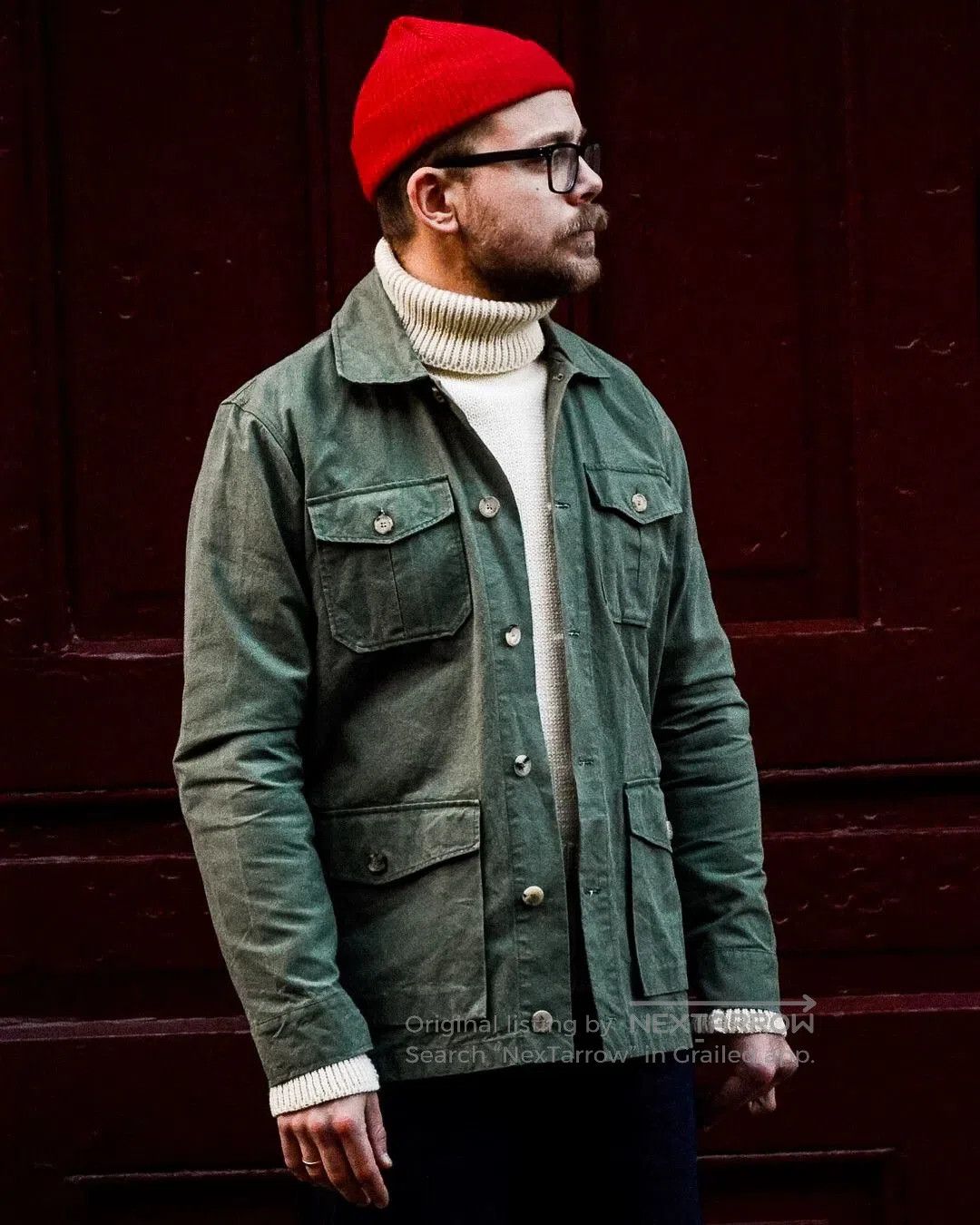 Knickerbocker Mfg Co red knit watch cap by knickerbocker. Size ONE SIZE - 2 Thumbnail