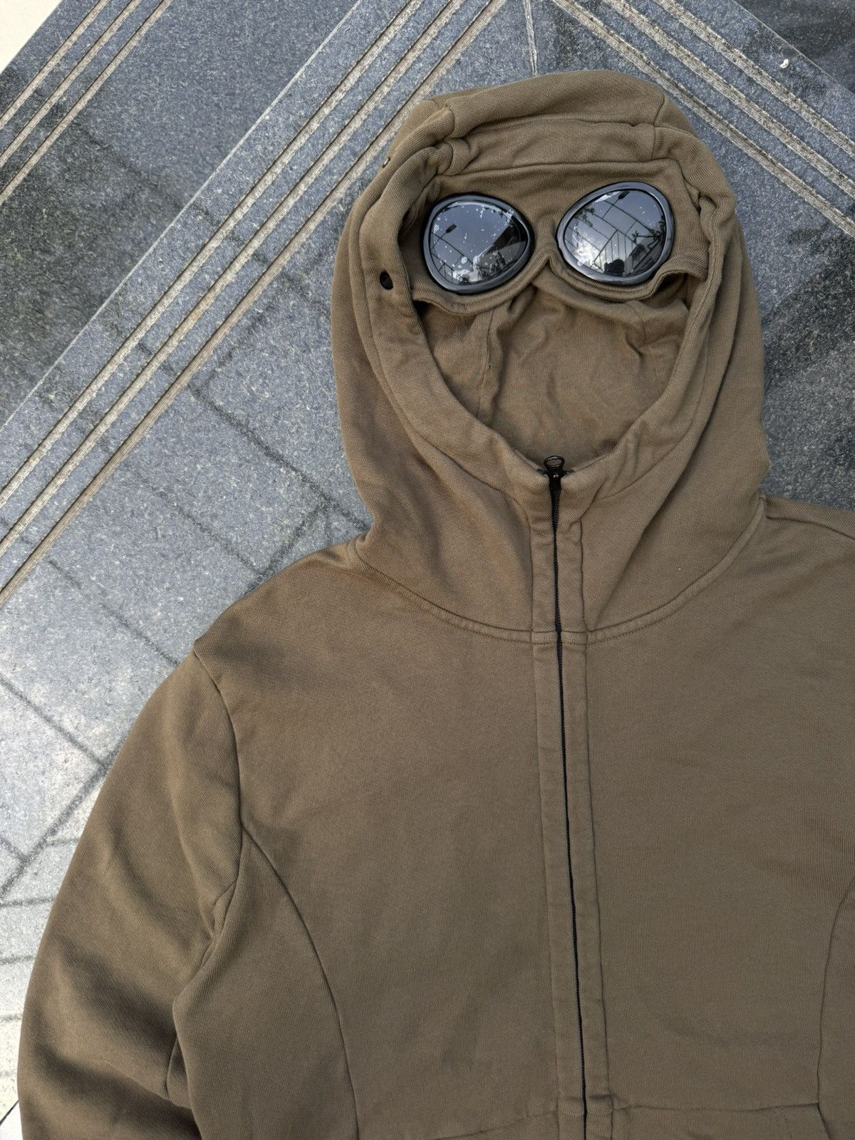 C.P. Company 90’s C.P. COMPANY RARE DOUBLE GOGLE GLASS VINTAGE ZIP HOODIE Size US L / EU 52-54 / 3 - 5 Thumbnail