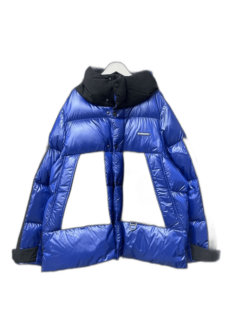 Burberry Burberry Black Blue Color Block Down Jacket-yf Size US S / EU 44-46 / 1 - 1 Thumbnail