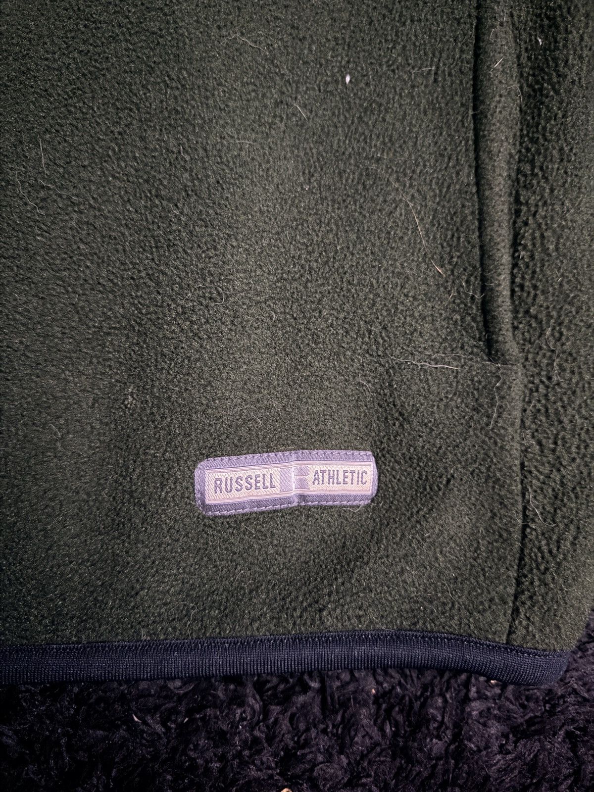 Russell Athletic Vintage Russell Athletic Mens Fleece Vest Forest Green Large Size US L / EU 52-54 / 3 - 3 Thumbnail