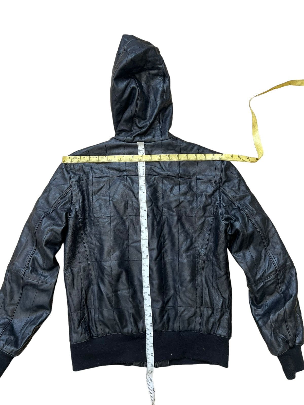 John Varvatos FA/14 John Varvatos Black Sheep Skin Leather Jacket Hoodie Size US S / EU 44-46 / 1 - 5 Thumbnail