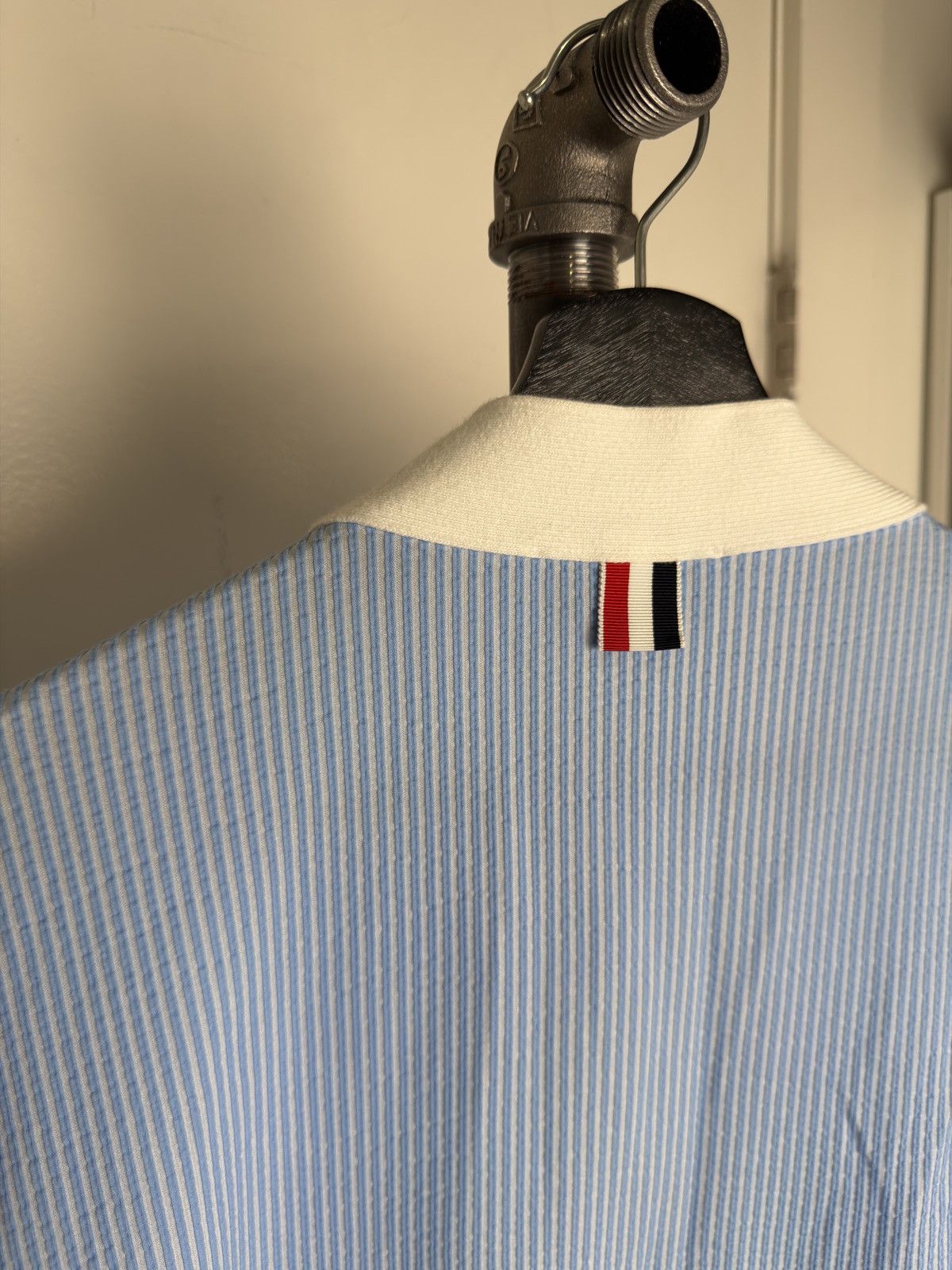 Thom Browne Blue Stripe Cardigan Size US M / EU 48-50 / 2 - 3 Thumbnail
