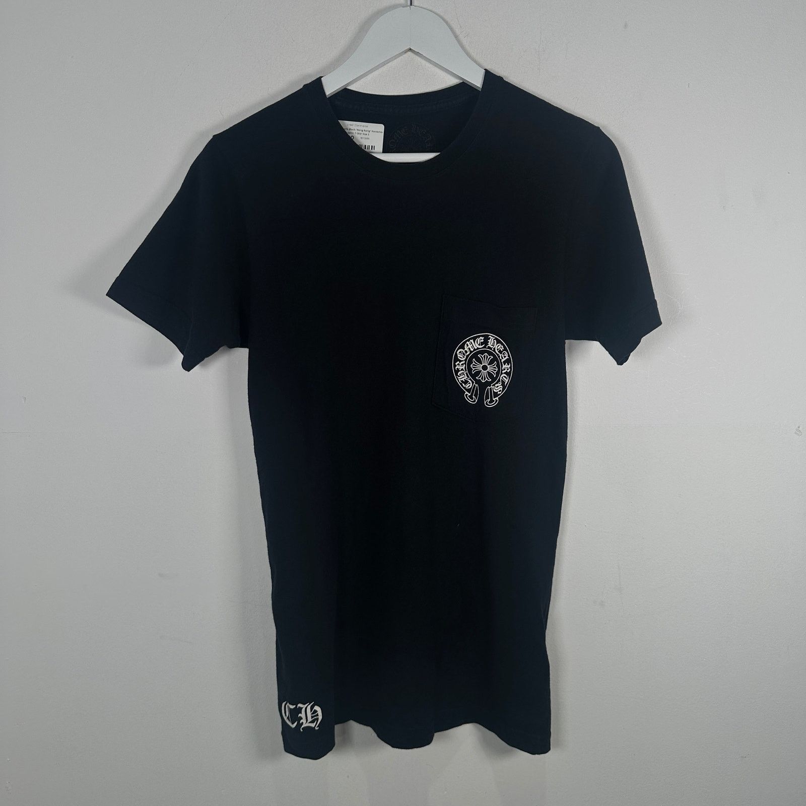 Chrome Hearts Black 'Hong Kong' Horseshoe Graphic T-Shirt