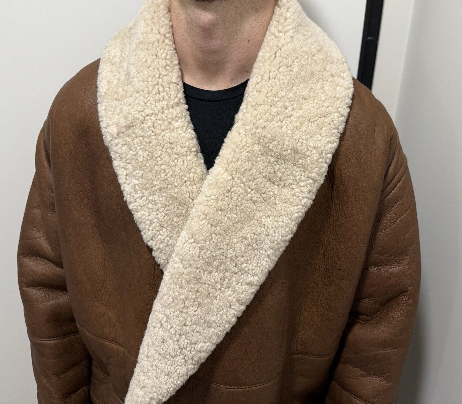 Gianfranco Ferre Gianfranco Ferre Vintage Jacket Leather Shearling Coat Size US L / EU 52-54 / 3 - 6 Thumbnail