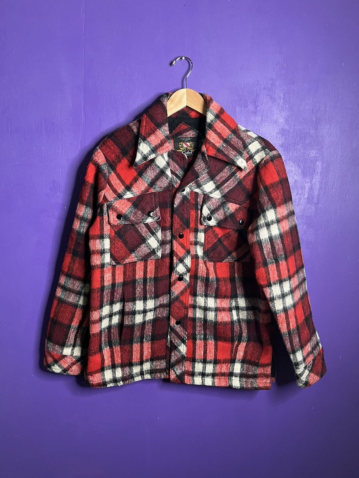 Vintage Vintage 80s Cabot tailored heavy plaid flannel shirt Size US M / EU 48-50 / 2 - 1 Thumbnail