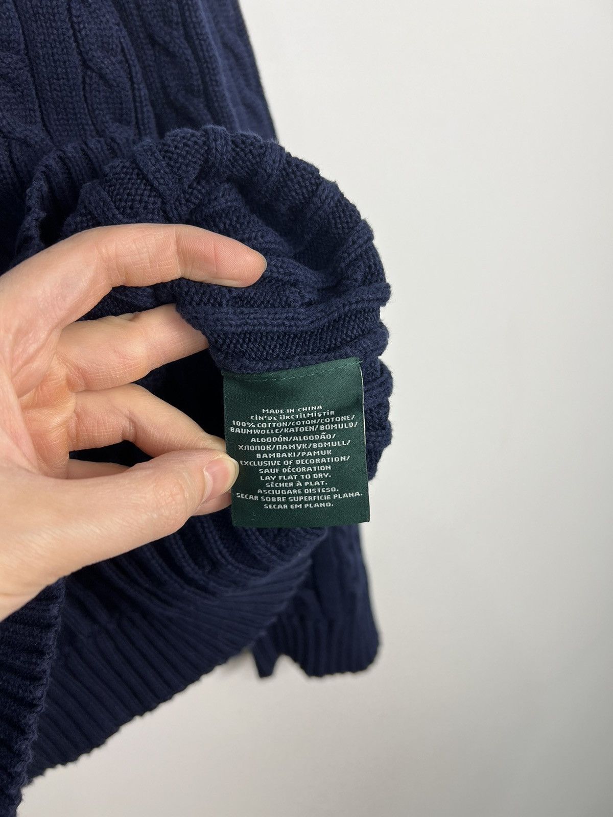 Lauren Ralph Lauren × Polo Ralph Lauren Braid Sweater Lauren Ralph Lauren 100% Cotton Size L / US 10 / IT 46 - 3 Thumbnail