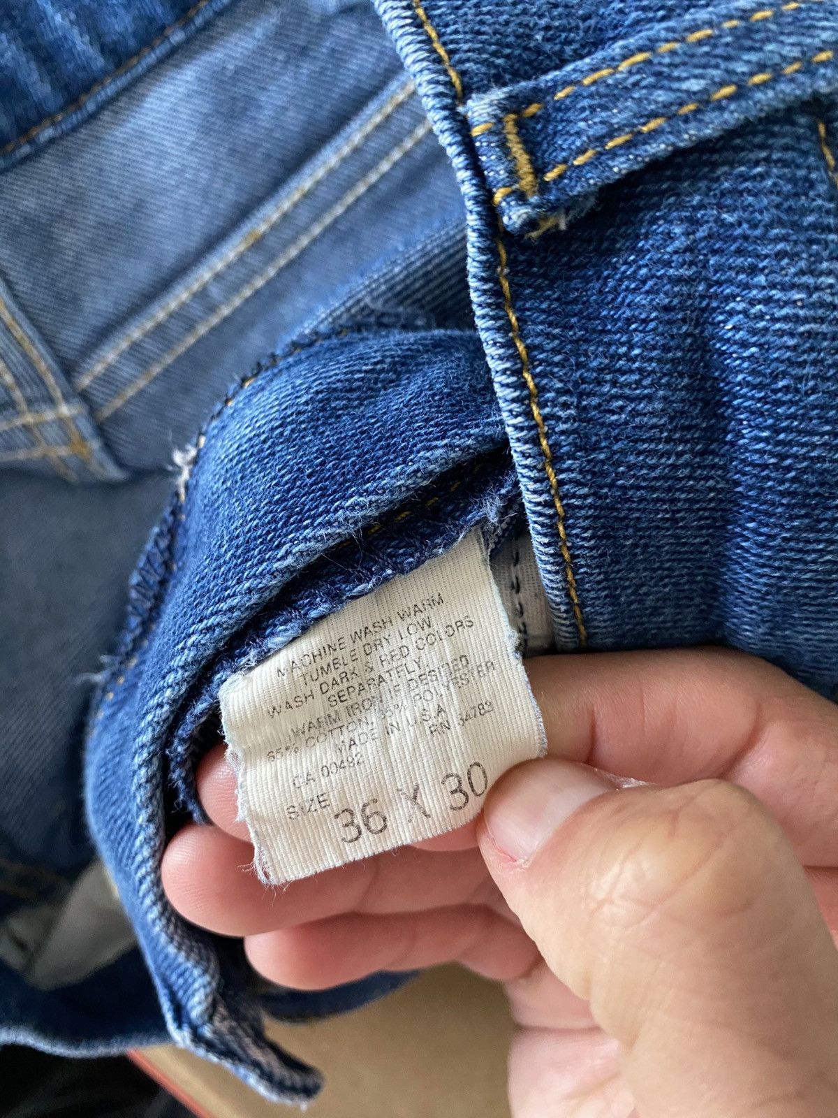 Lee True Vintage 80s Lee Denim Jeans Made in USA Size US 32 / EU 48 - 6 Thumbnail