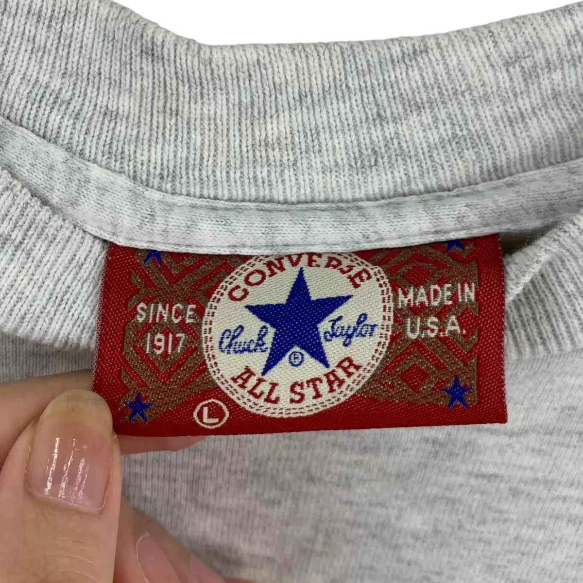 Converse Vtg CONVERSE ALL STAR Chuck Taylor Stock Logo Sweatshirt Size L / US 10 / IT 46 - 5 Thumbnail