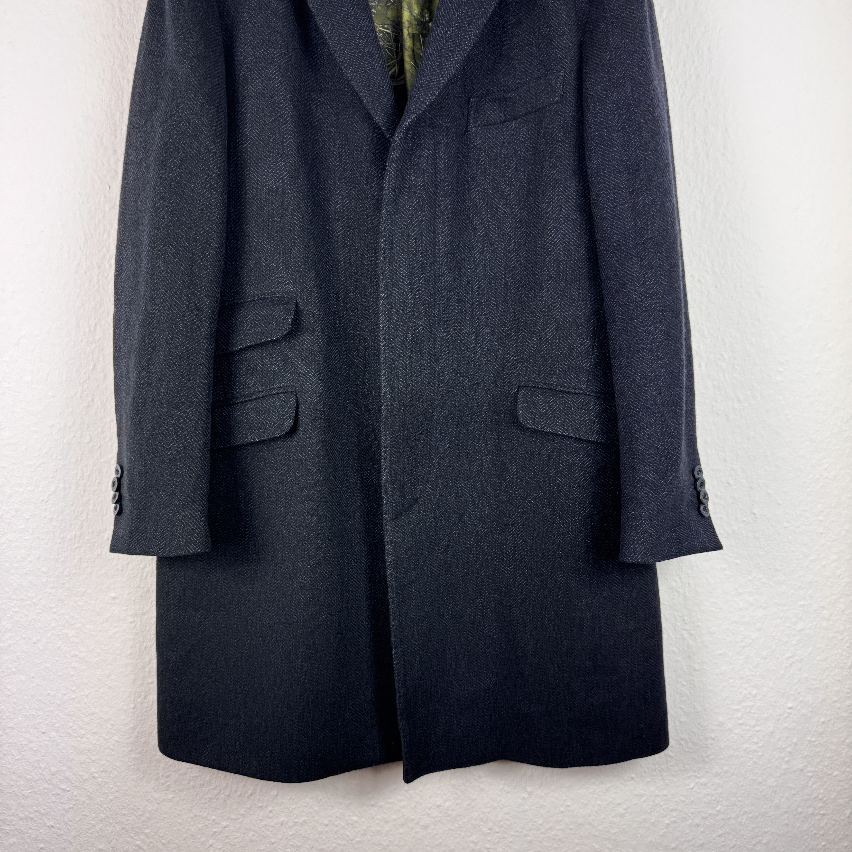 Etro RRP 1500€ ETRO WOOL BLEND TWEED NAVY SILK LONG COAT SIZE 54 Size US L / EU 52-54 / 3 - 4 Thumbnail