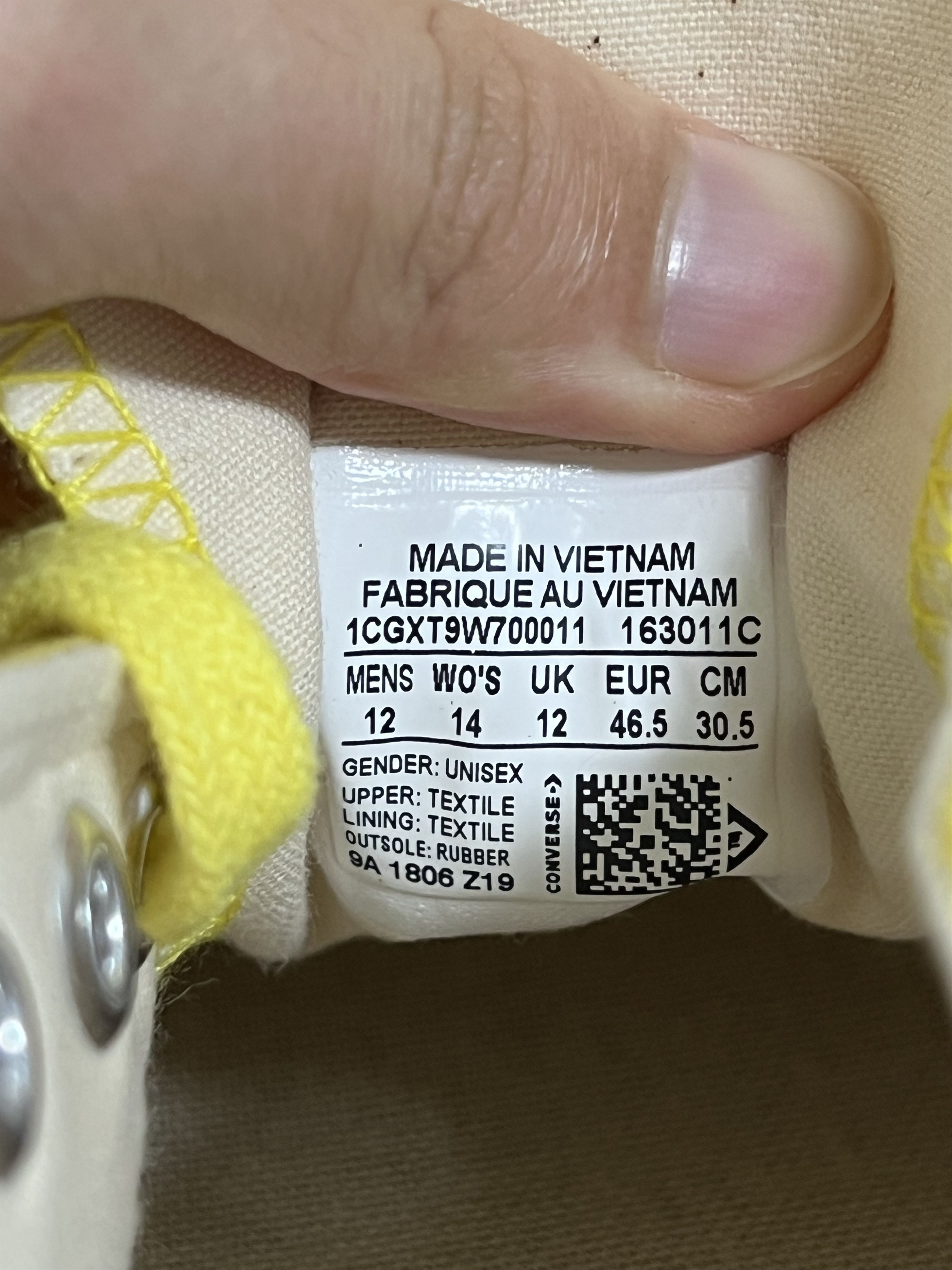 Converse × Undercover 💚 2018 Undercover x Converse Chuck 70 OX Buttercup Yellow Size US 12 / EU 45 - 11 Thumbnail
