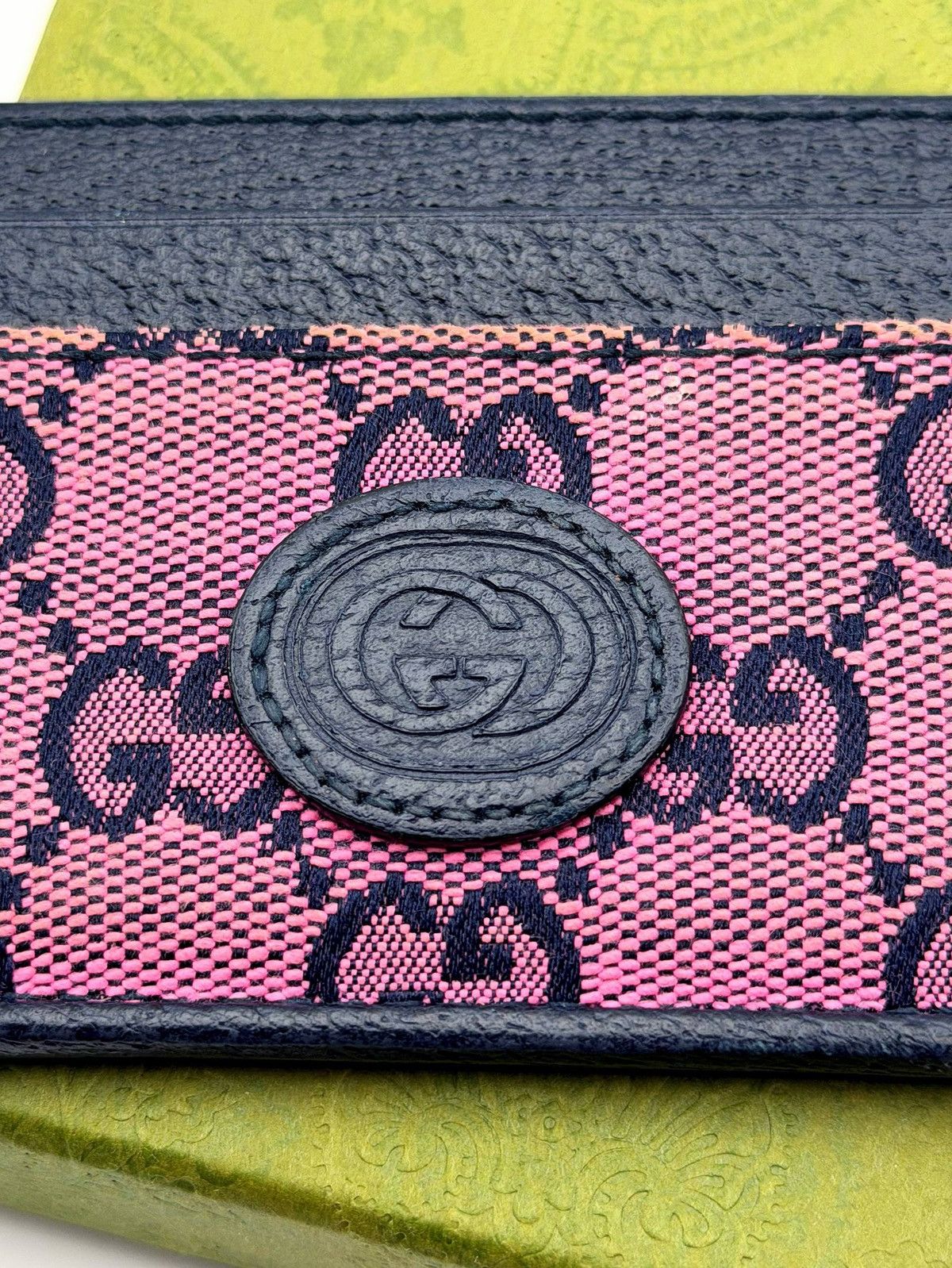 Gucci Gucci Marmont GG monogram pink fabric Canvas Leather Wallet Size ONE SIZE - 10 Thumbnail