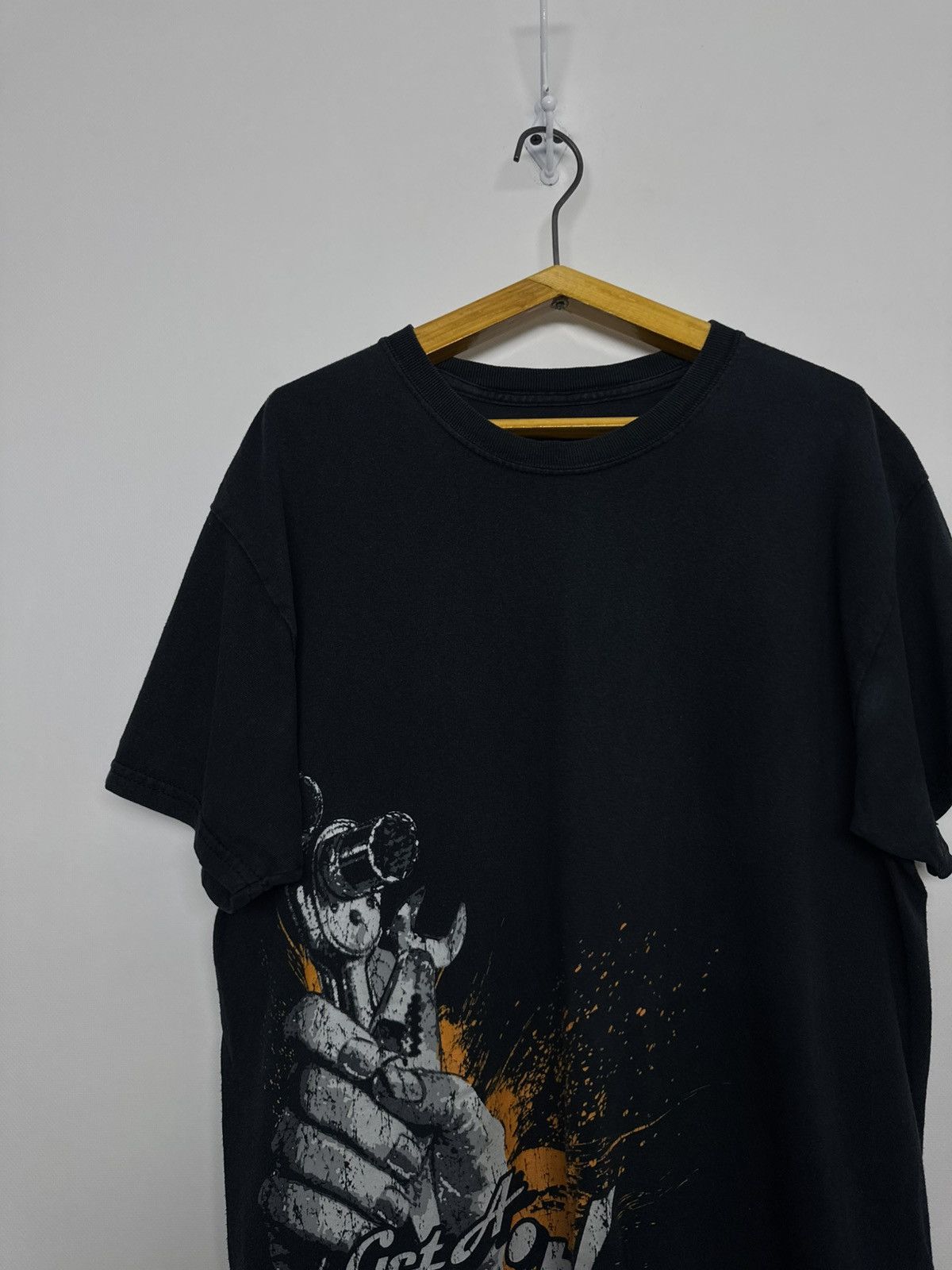 Vintage New Snap On Tool Classic Chrome Garage Black & Orange Tshirt Size US M / EU 48-50 / 2 - 7 Thumbnail