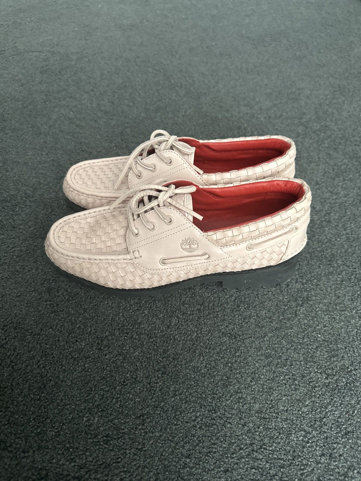 image of Supreme x Timberland 3 Eye Lug Shoe in Pink, Men's (Size 9.5)