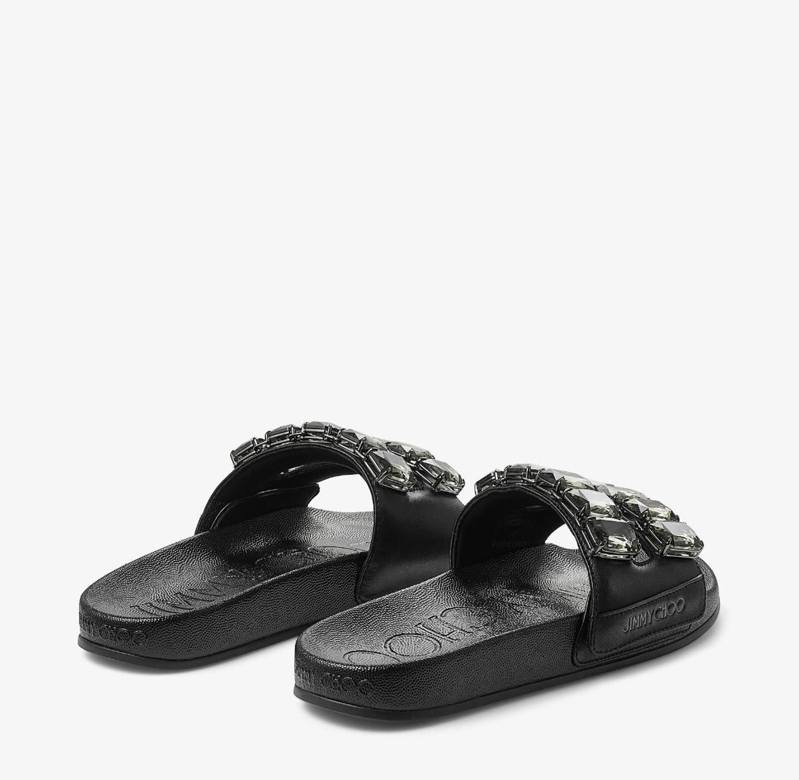 Jimmy Choo Jimmy Choo Fitz Crystal Slides Size US 7.5 / IT 37.5 - 3 Thumbnail