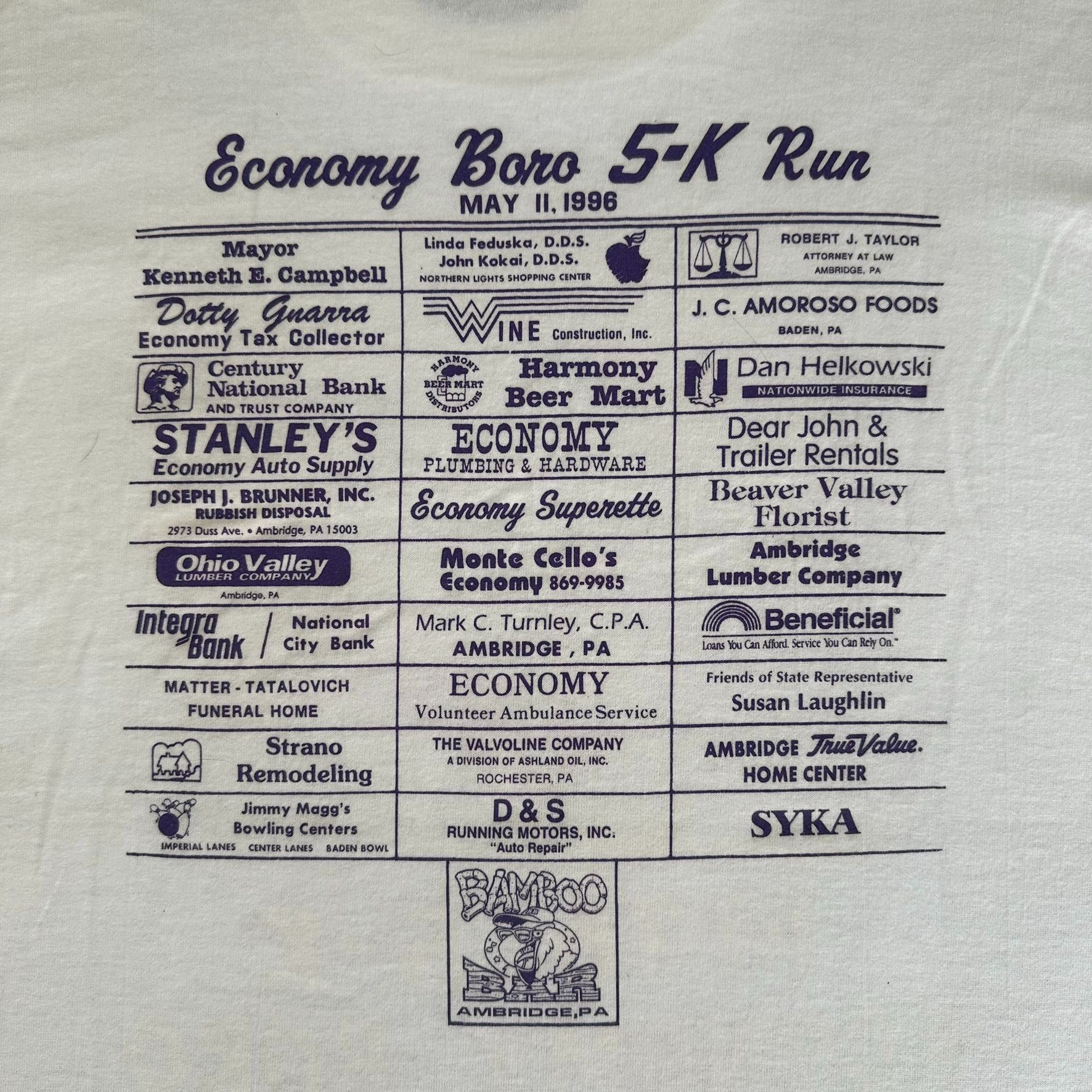 Fruit Of The Loom Vintage 90s Road Runner 5K T-Shirt Single Stitch White L Loo Size US L / EU 52-54 / 3 - 6 Thumbnail