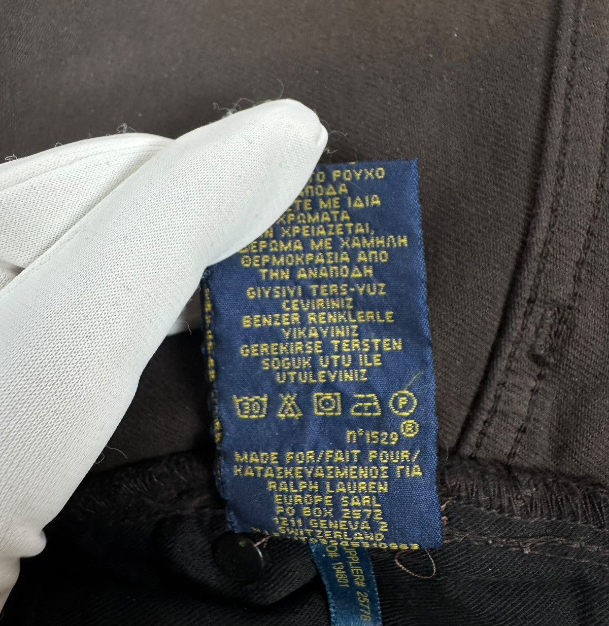 Polo Ralph Lauren Polo Ralph Lauren Waxed Jeans Biker Ankle Zip size 27 Size 27" / US 4 / IT 40 - 19 Thumbnail