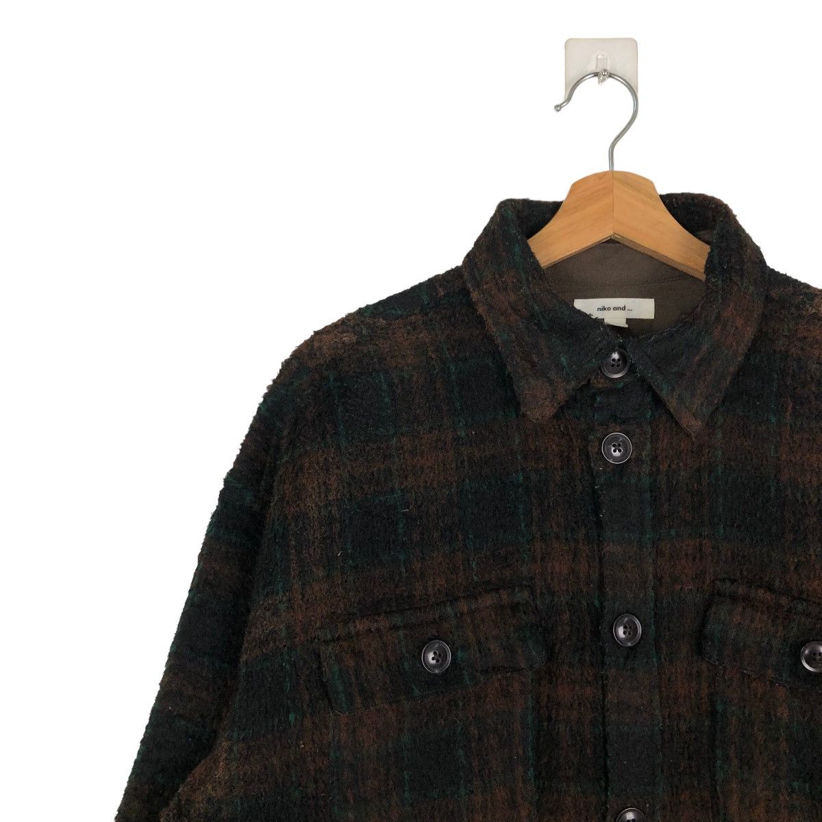 Flannel 🔥VINTAGE WOOL FLANNEL JACKET TARTAN DESIGN NIKO AND.. JAPAN Size US M / EU 48-50 / 2 - 6 Thumbnail