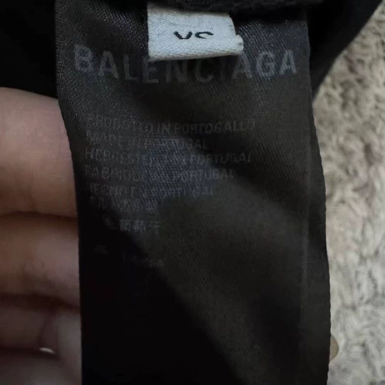 Balenciaga Balenciaga Black monogram printed logo short sleeve Size US XS / EU 42 / 0 - 3 Thumbnail