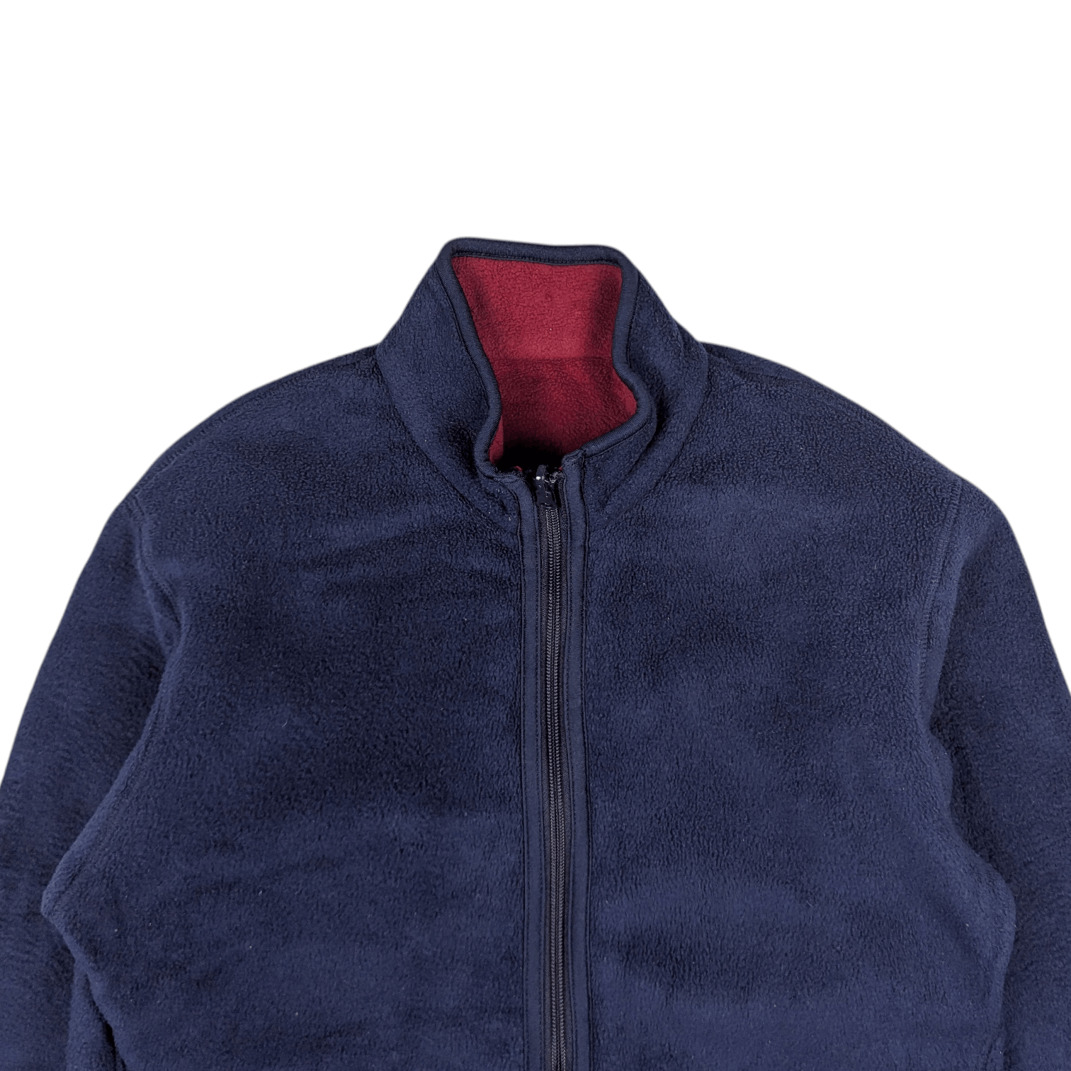 Uniqlo Vintage 90's UNIQLO Reversible Blue Navy Red Fleece Jacket Size US S / EU 44-46 / 1 - 6 Thumbnail