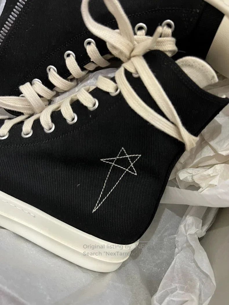 Rick Owens Rick Owens Canvas High Top Sneakers- Size US 10 / EU 43 - 5 Thumbnail
