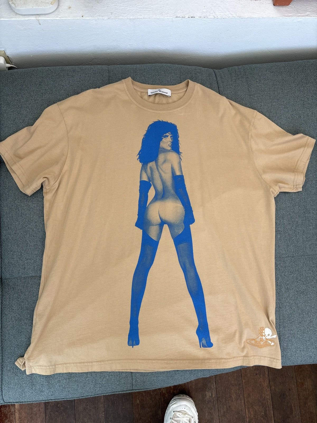 Vivienne Westwood Tan Oversized Pin-up Shirt