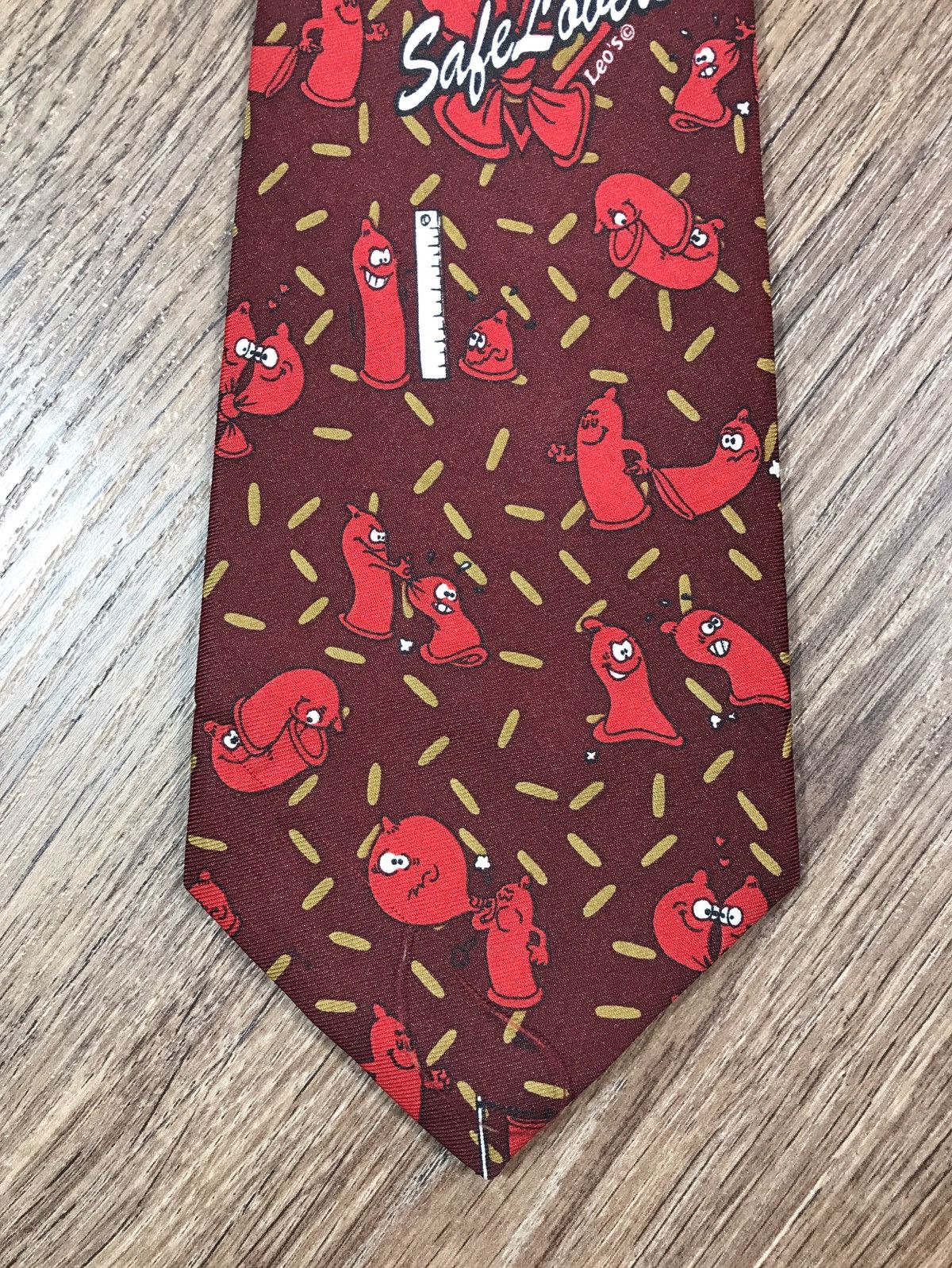 Vintage Funny Tie With Condoms Size ONE SIZE - 3 Thumbnail