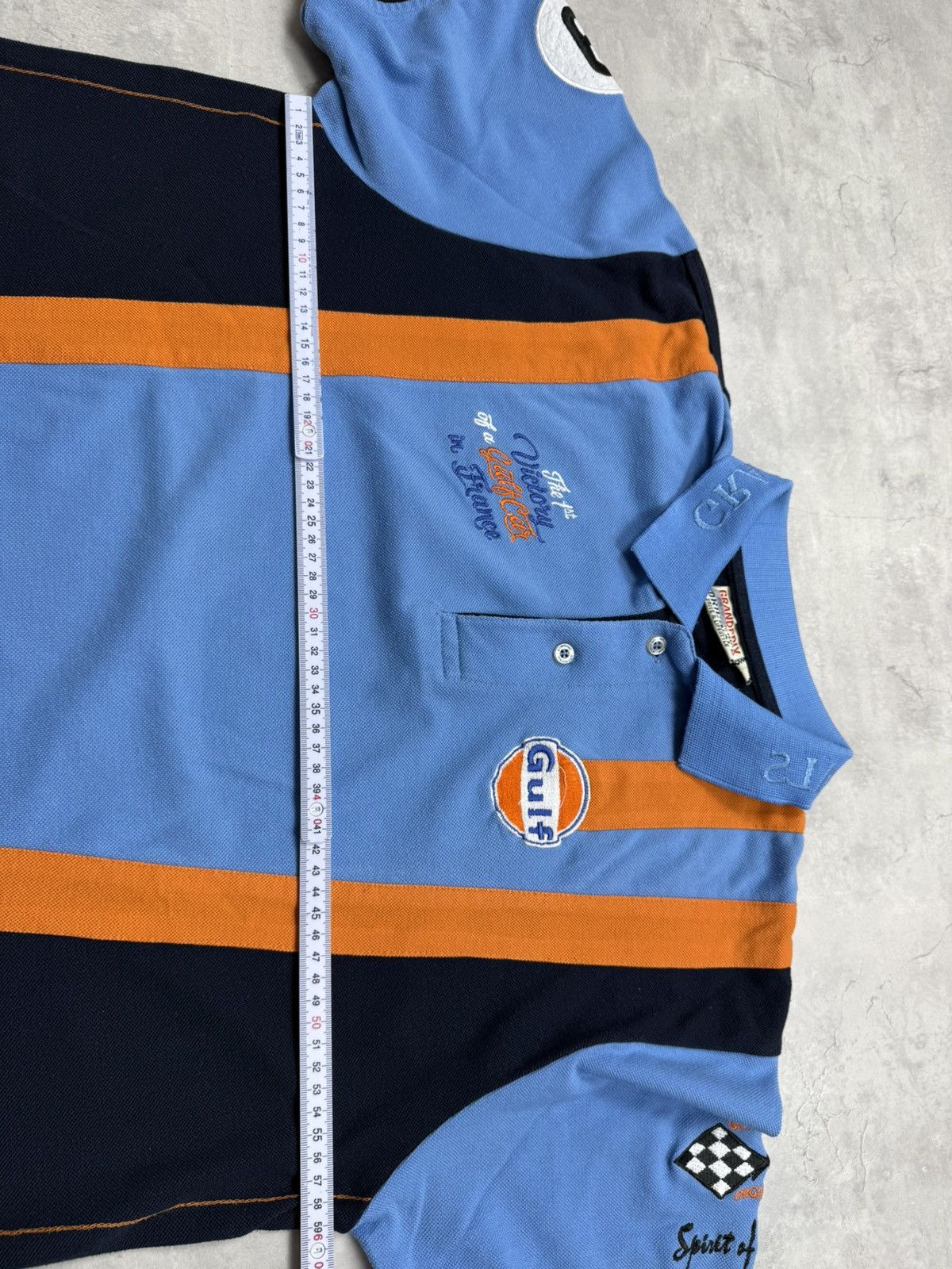 Vintage Grandprix Gulf Steve Mcqueen Racing Polo Size US XL / EU 56 / 4 - 9 Thumbnail