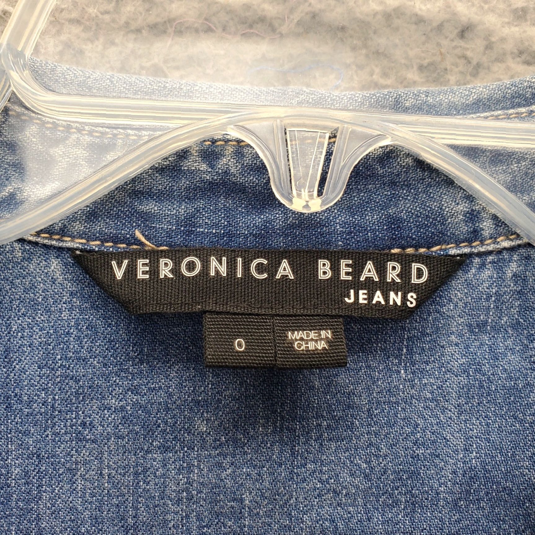 Veronica Beard Veronica Beard Women Dress Shirt Denim Parkton Blue Short Peplum Hem Long Sleeve Roll Tab Neck Collared Pocketed 0 Size 0 Size 25" / US 0 / IT 36 - 5 Thumbnail