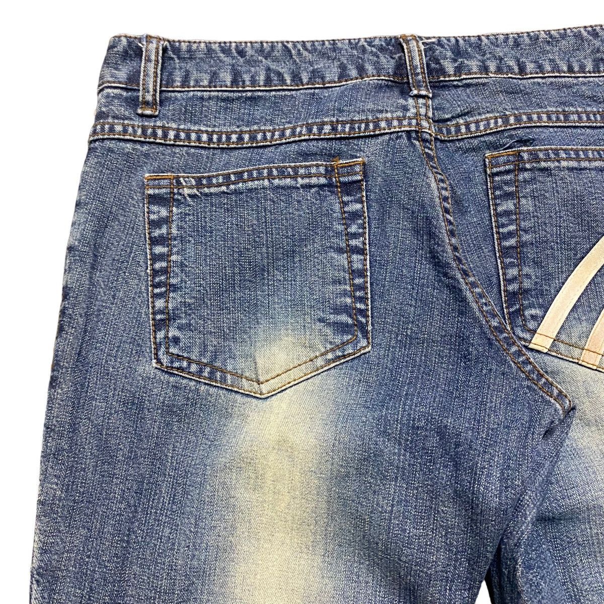 Japanese Brand Super Flare🔥 ALGONQUINS Hypnotic Denim Flare Jeans Size 28" / US 6 / IT 42 - 13 Thumbnail