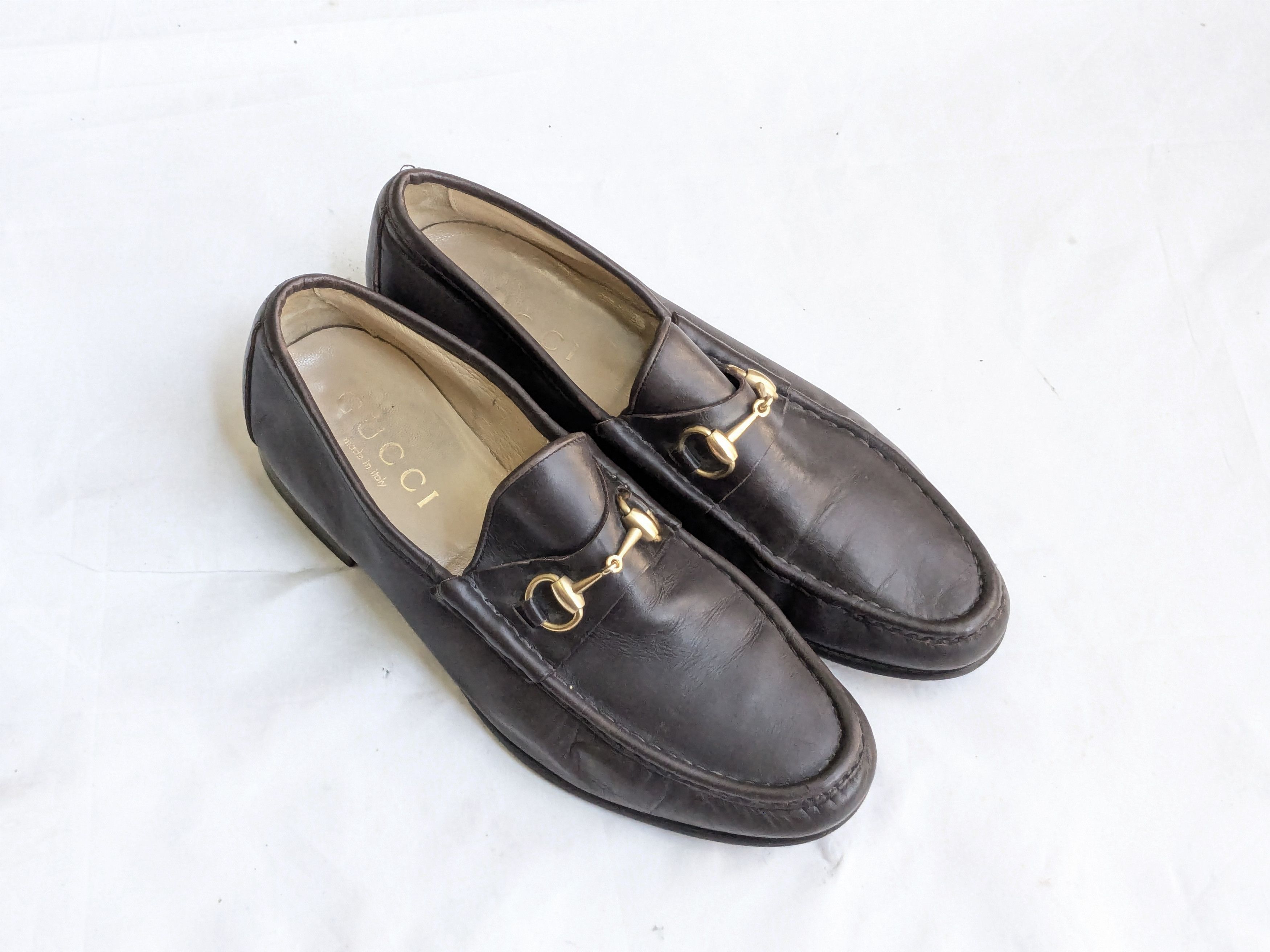 Gucci Gucci Horsebit Loafers Brown Leather 10 D Slip On Size US 10 / EU 43 - 1 Thumbnail