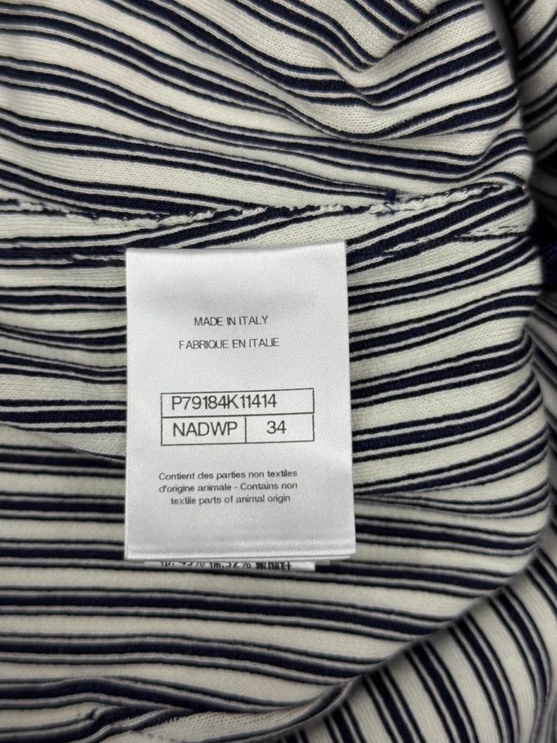 Chanel Chanel 25P black and white vertical striped skirt Size 42" / US 20 - 4 Thumbnail