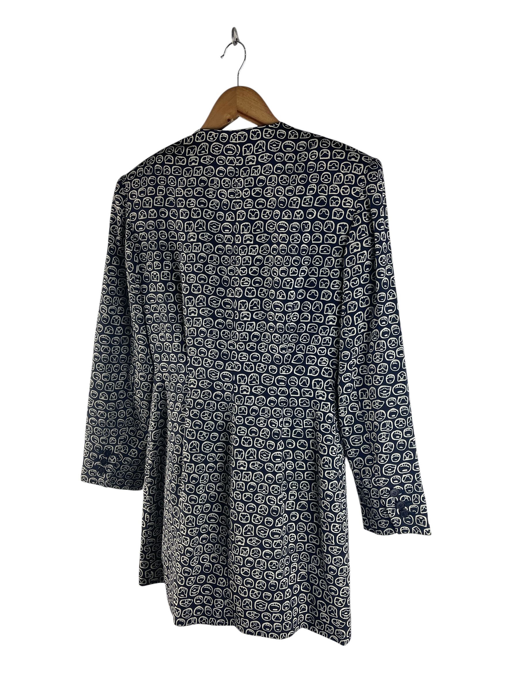 Norma Kamali Vintage Norma Kamali Abstract Print Button Blazer Jacket Size S / US 4 / IT 40 - 8 Thumbnail