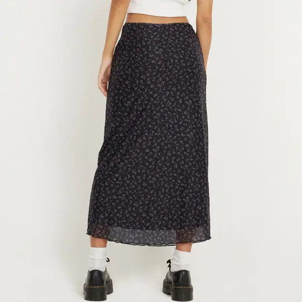 VIBE Vintage Y2k Floral Long Skirt Size 28" / US 6 / IT 42 - 2 Thumbnail