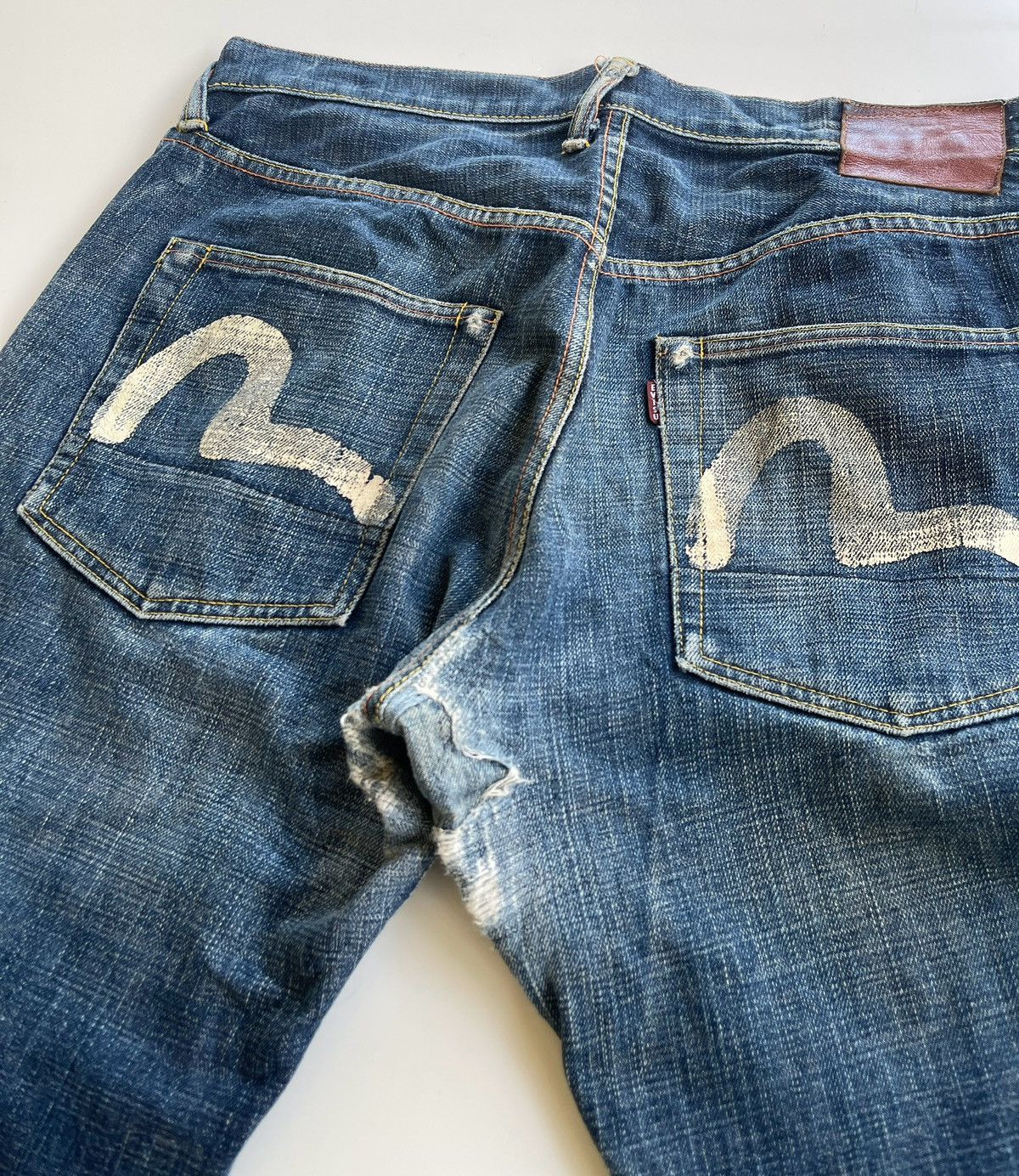 Evisu Evisu Daicock Distressed Selvedge Denim Size US 34 / EU 50 - 8 Thumbnail