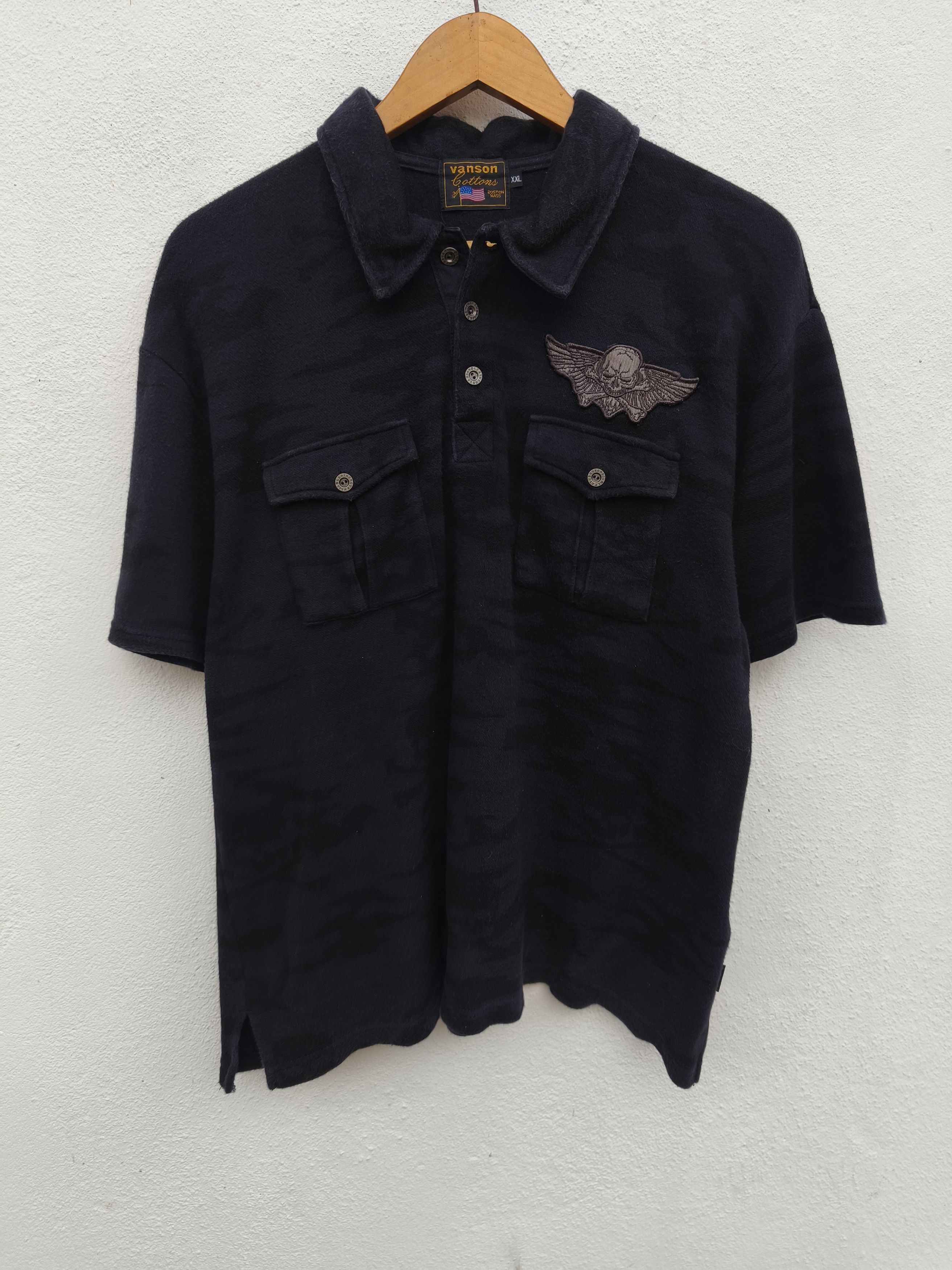 Vanson Leathers Vanson Leathers polo tee camouflage Skulls beauty beast Size US L / EU 52-54 / 3 - 10 Thumbnail