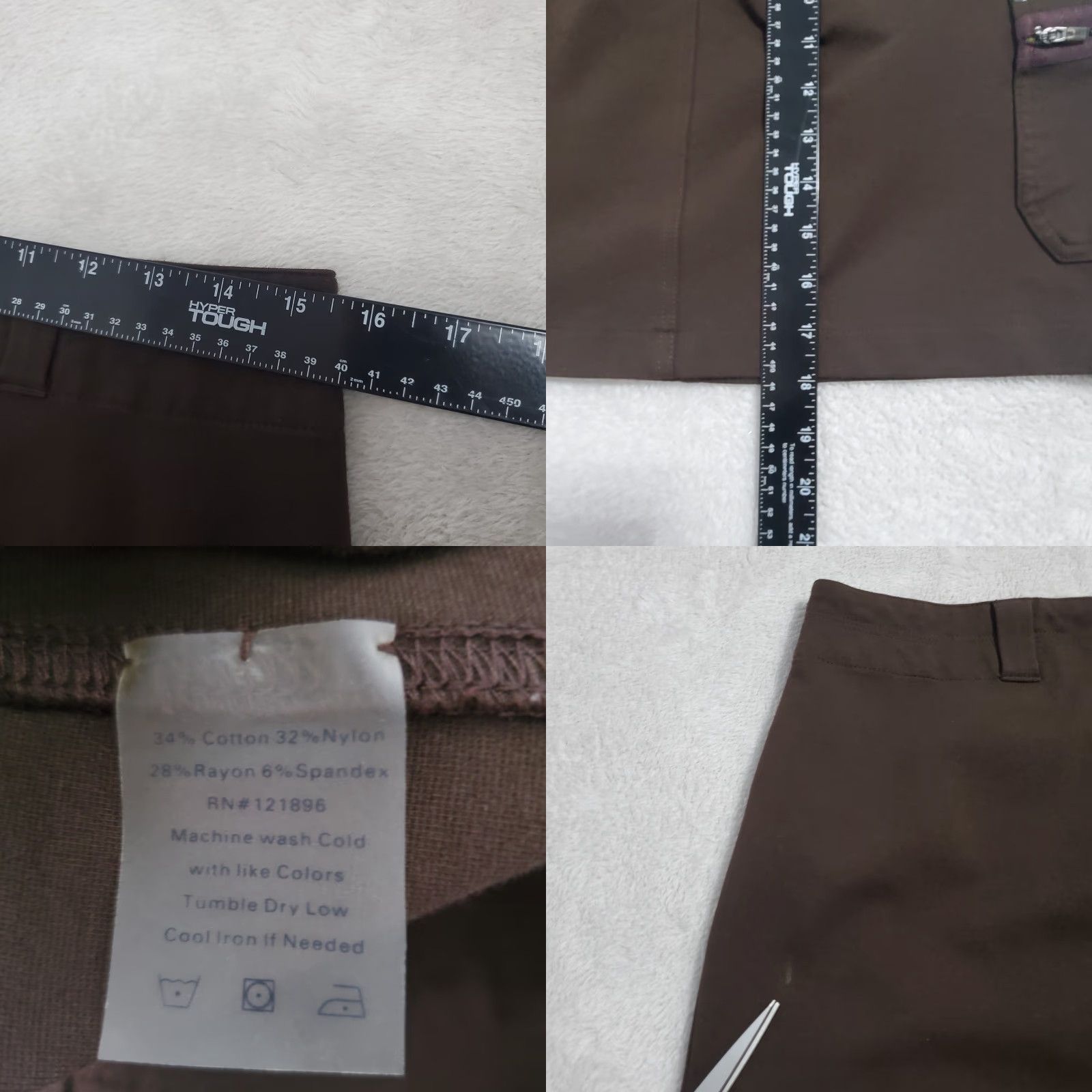 Vintage Title Nine Skirt Women 8 Brown Hepburn Hiking Athletic Cargo Outdoor Stretch Zip Side Pocket Size 30" / US 8 / IT 44 - 8 Thumbnail