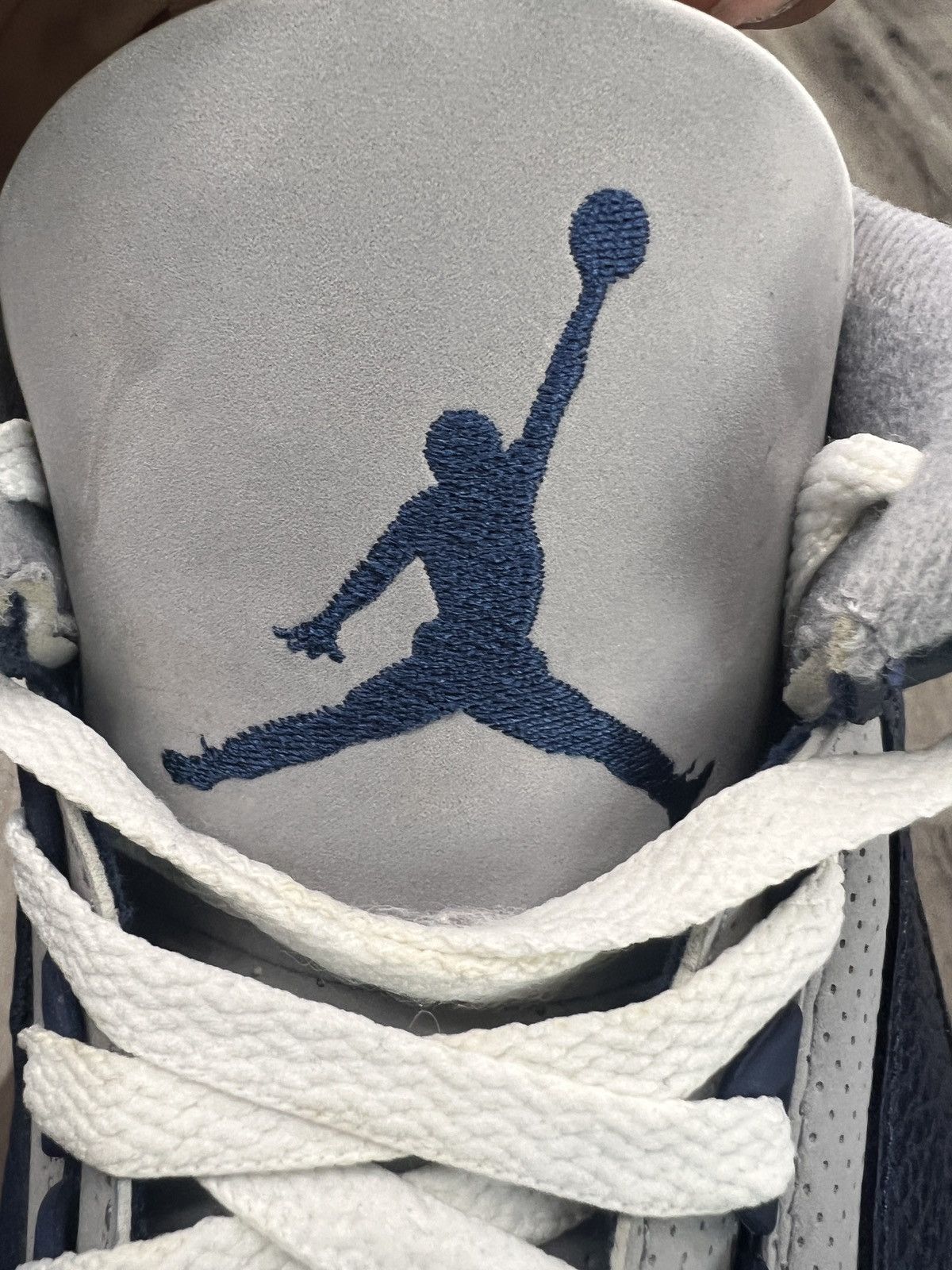 Jordan Brand Air Jordan 3 Retro “Georgetown” (2021) **PRE-OWNED** Size US 13 / EU 46 - 5 Thumbnail